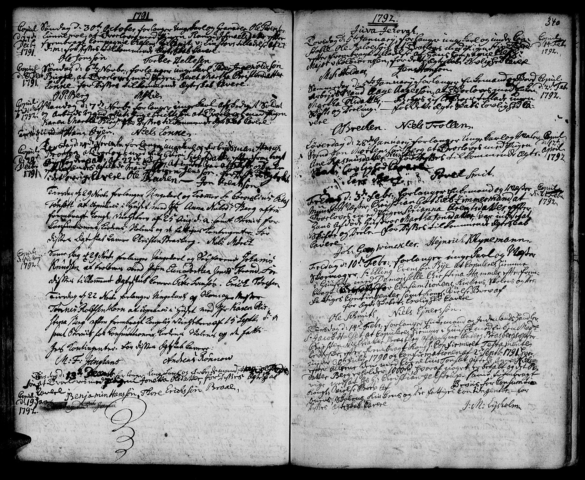 Ministerialprotokoller, klokkerbøker og fødselsregistre - Sør-Trøndelag, SAT/A-1456/601/L0038: Parish register (official) no. 601A06, 1766-1877, p. 340