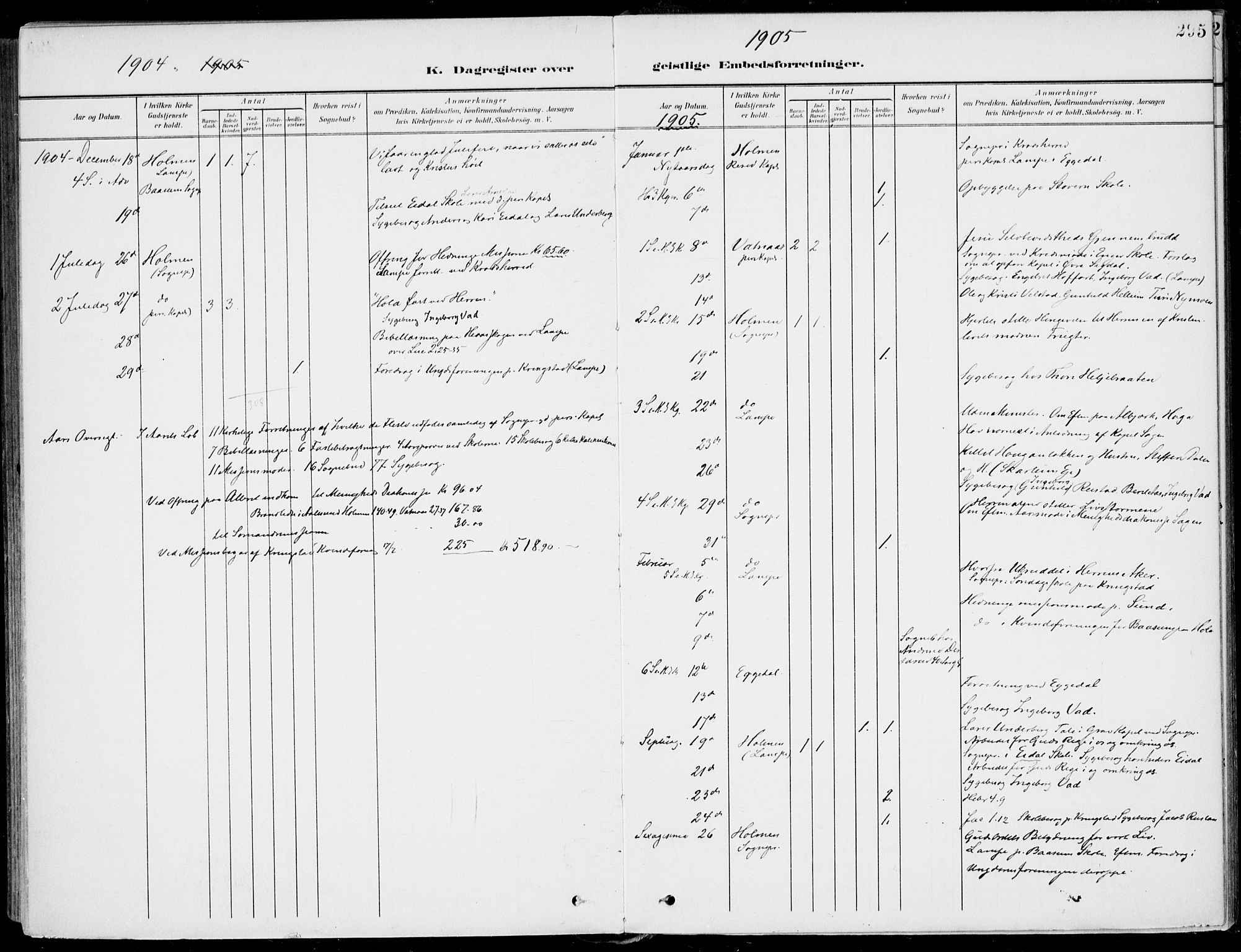 Sigdal kirkebøker, SAKO/A-245/F/Fb/L0002: Parish register (official) no. II 2, 1901-1914, p. 295