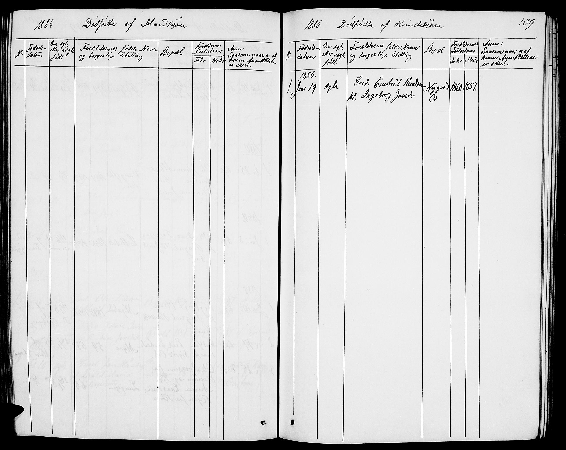 Tolga prestekontor, AV/SAH-PREST-062/L/L0004: Parish register (copy) no. 4, 1845-1887, p. 109