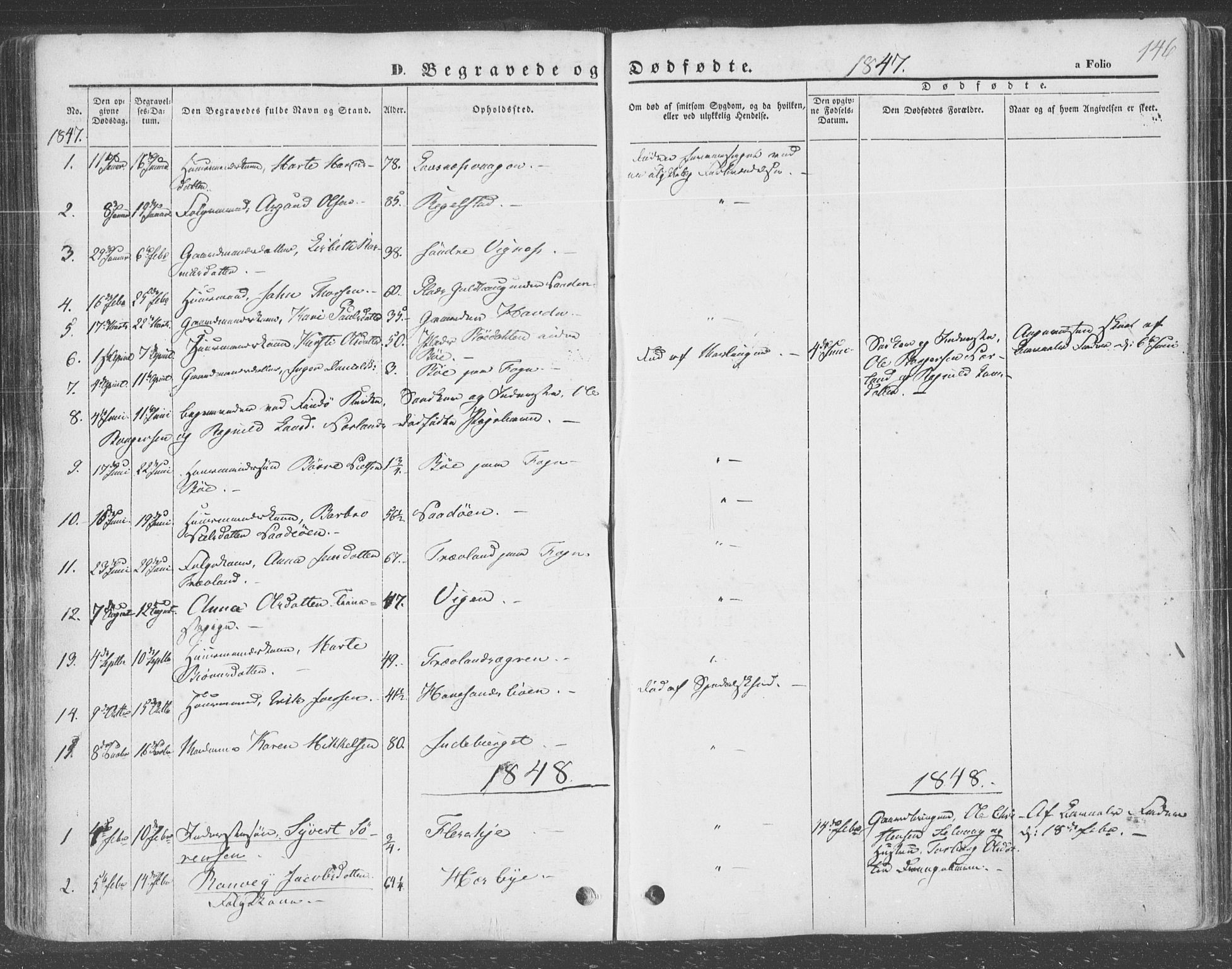 Finnøy sokneprestkontor, SAST/A-101825/H/Ha/Haa/L0007: Parish register (official) no. A 7, 1847-1862, p. 146