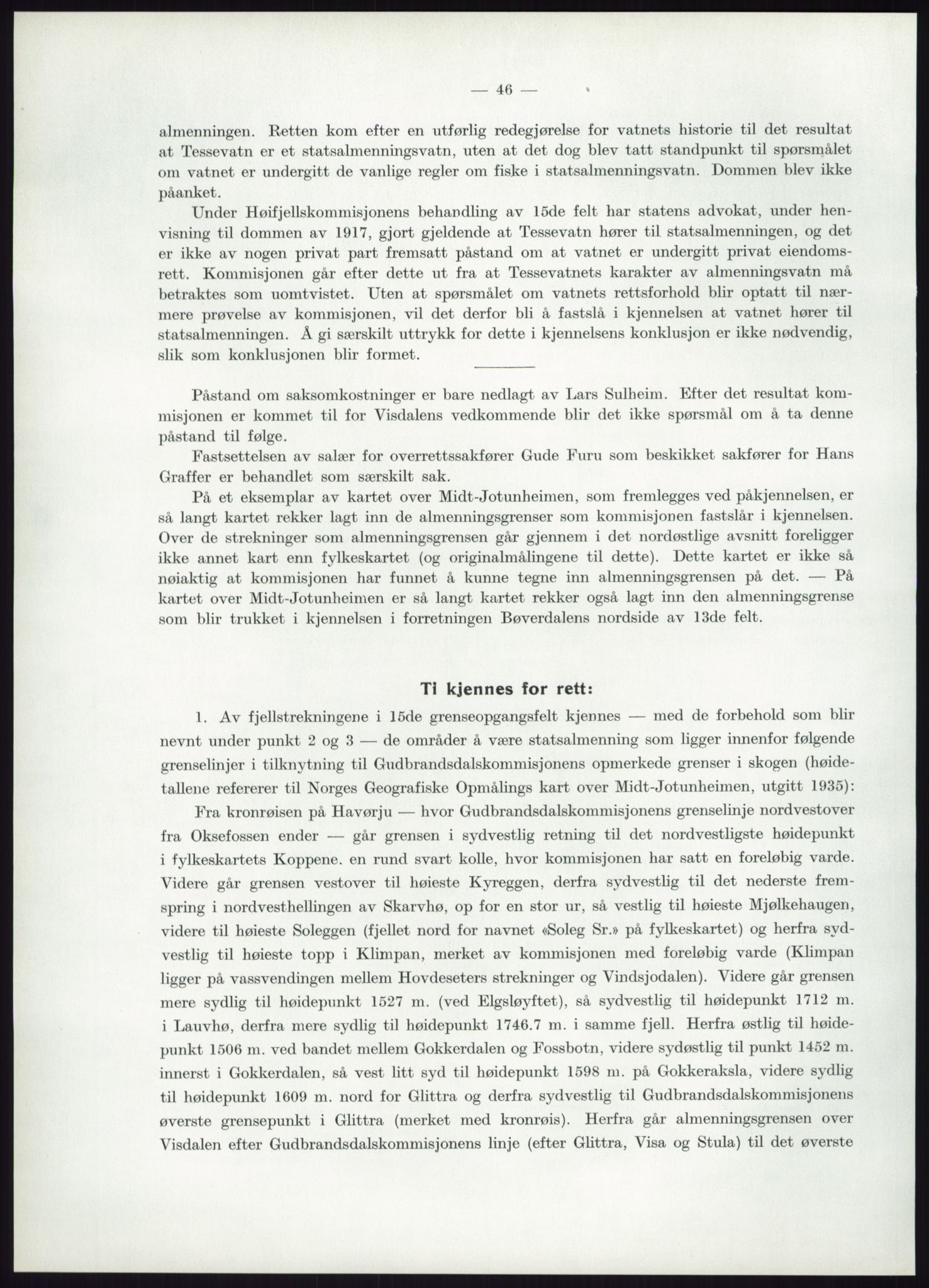 Høyfjellskommisjonen, AV/RA-S-1546/X/Xa/L0001: Nr. 1-33, 1909-1953, p. 6273