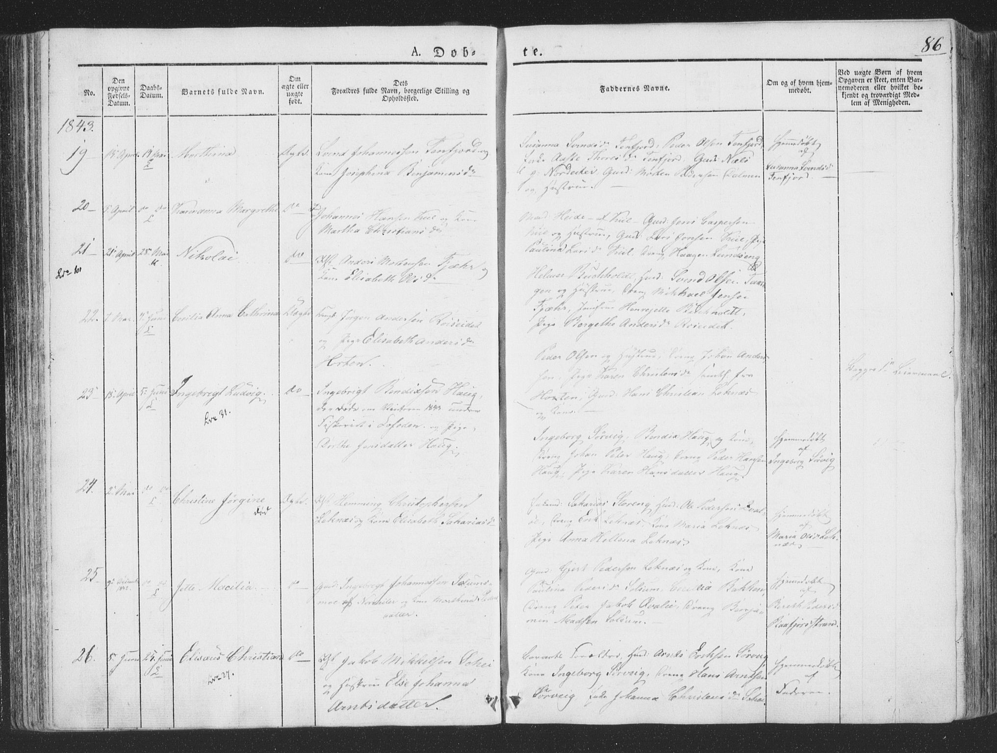 Ministerialprotokoller, klokkerbøker og fødselsregistre - Nord-Trøndelag, AV/SAT-A-1458/780/L0639: Parish register (official) no. 780A04, 1830-1844, p. 86