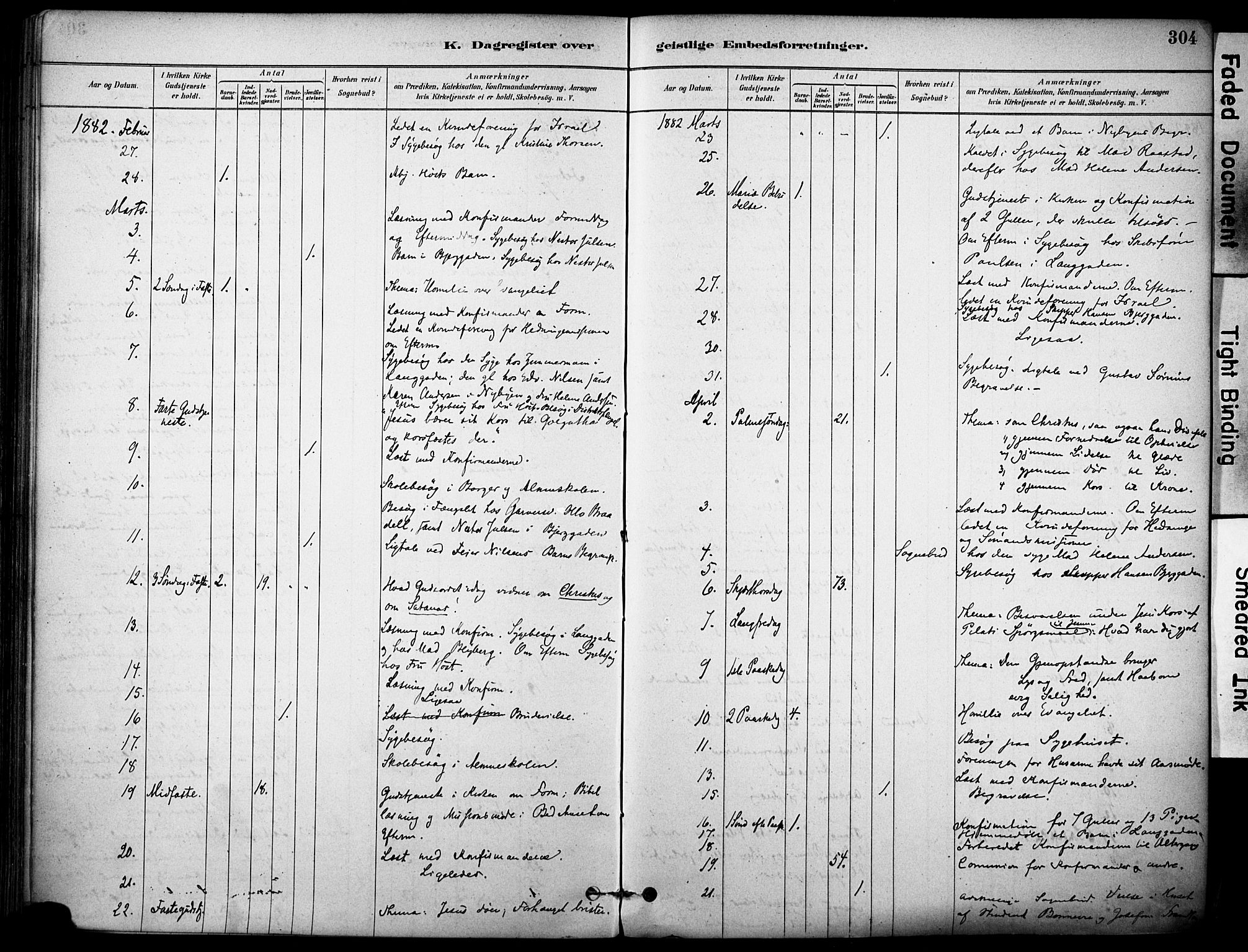 Sandefjord kirkebøker, AV/SAKO-A-315/F/Fa/L0002: Parish register (official) no. 2, 1880-1894, p. 304