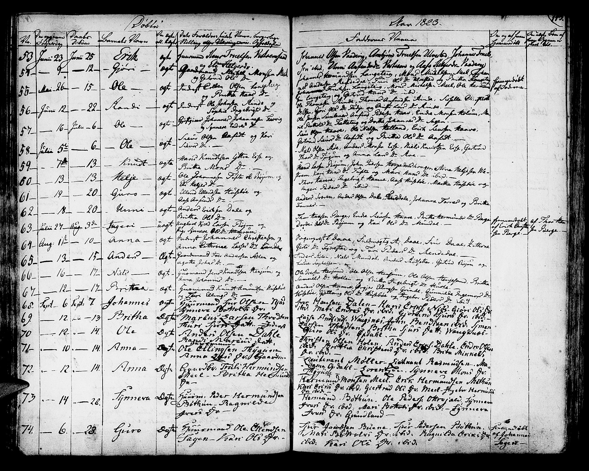 Leikanger sokneprestembete, SAB/A-81001: Parish register (official) no. A 6, 1810-1838, p. 143