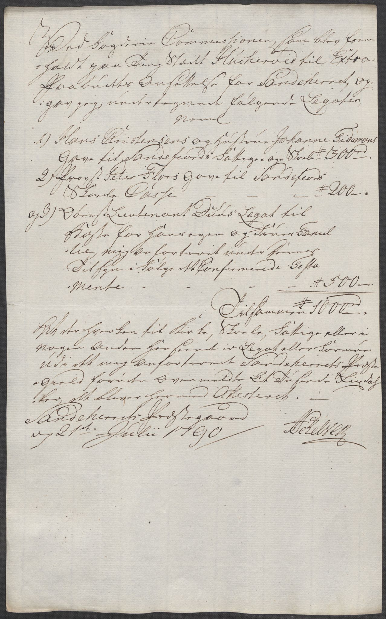 Rentekammeret inntil 1814, Reviderte regnskaper, Mindre regnskaper, AV/RA-EA-4068/Rf/Rfe/L0021: Larvik grevskap, Lista fogderi, 1789, p. 48