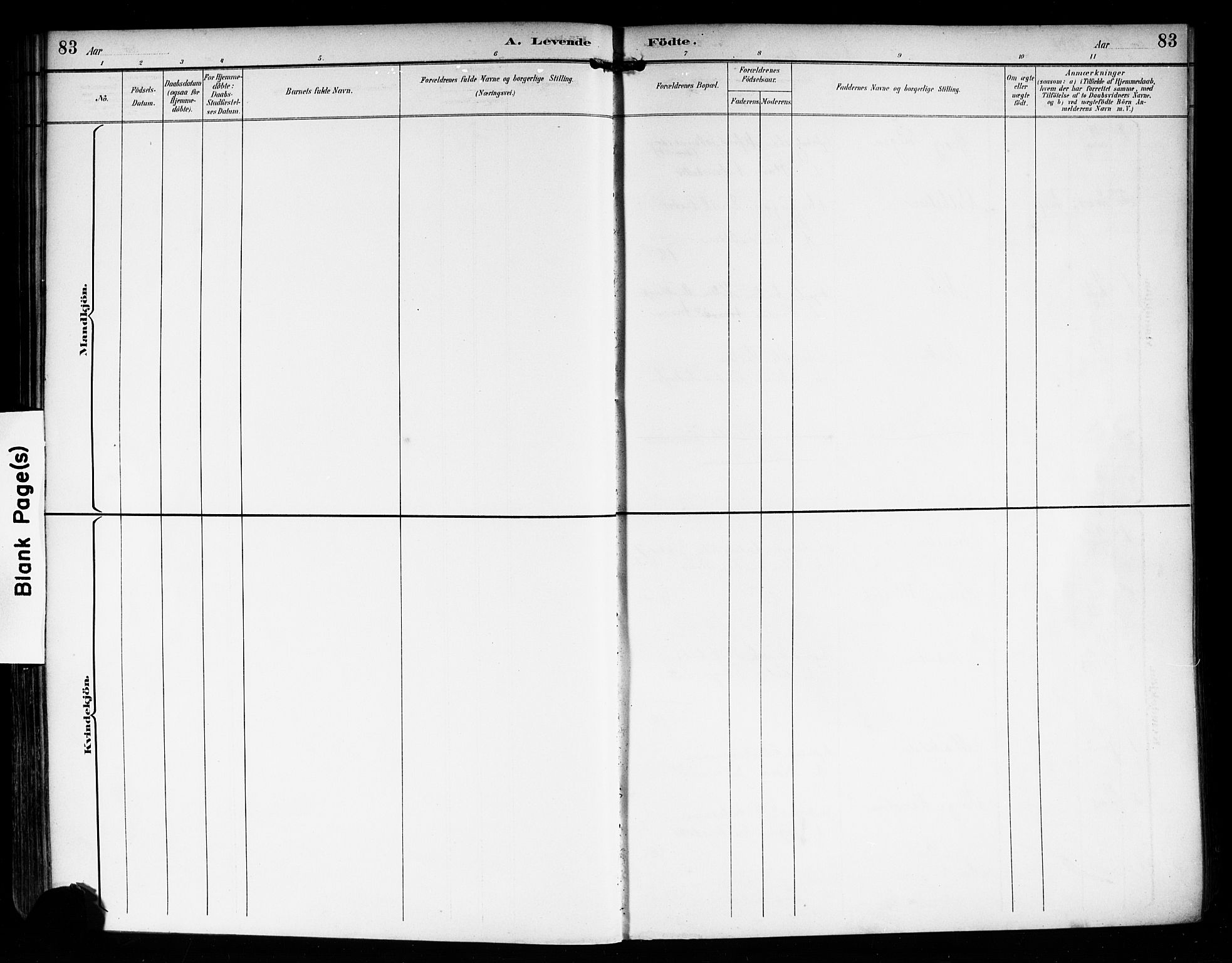 Nedre Eiker kirkebøker, AV/SAKO-A-612/F/Fa/L0004: Parish register (official) no. 4, 1893-1898, p. 83