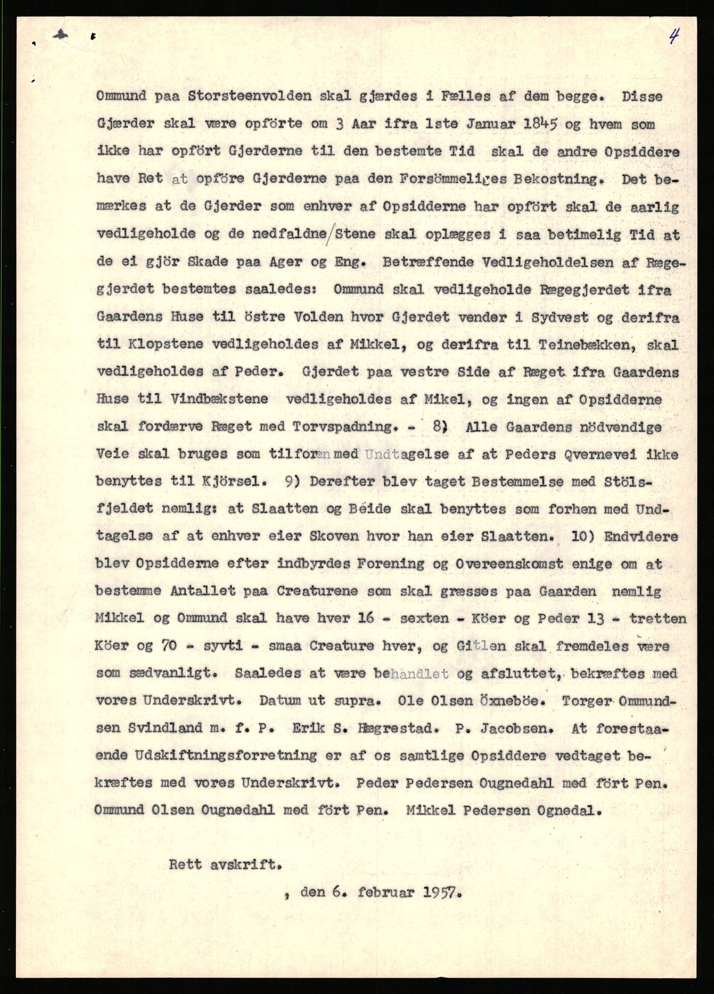 Statsarkivet i Stavanger, SAST/A-101971/03/Y/Yj/L0065: Avskrifter sortert etter gårdsnavn: Odland i Varhaug - Osnes, 1750-1930, p. 185