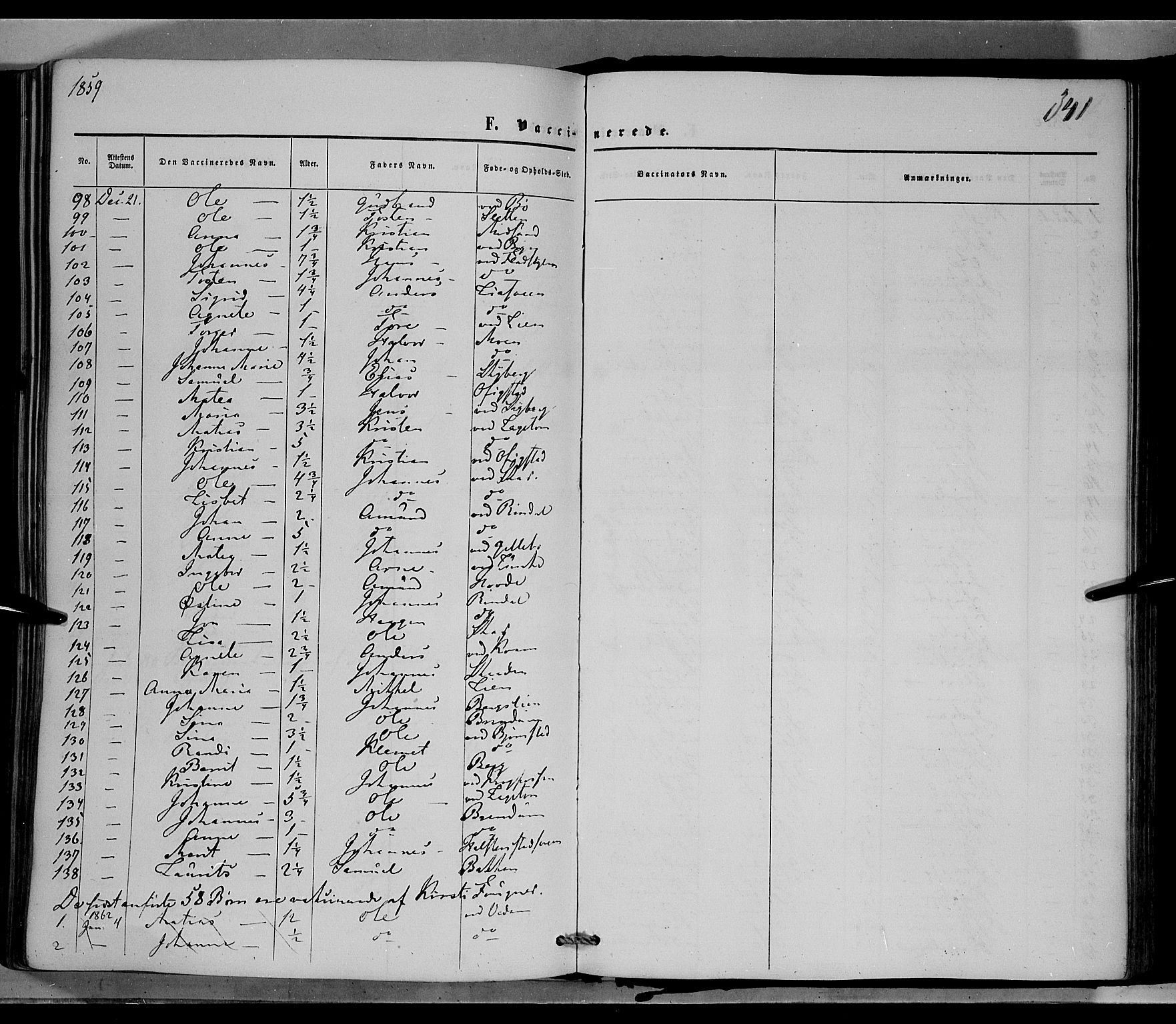 Øyer prestekontor, SAH/PREST-084/H/Ha/Haa/L0006: Parish register (official) no. 6, 1858-1874, p. 341