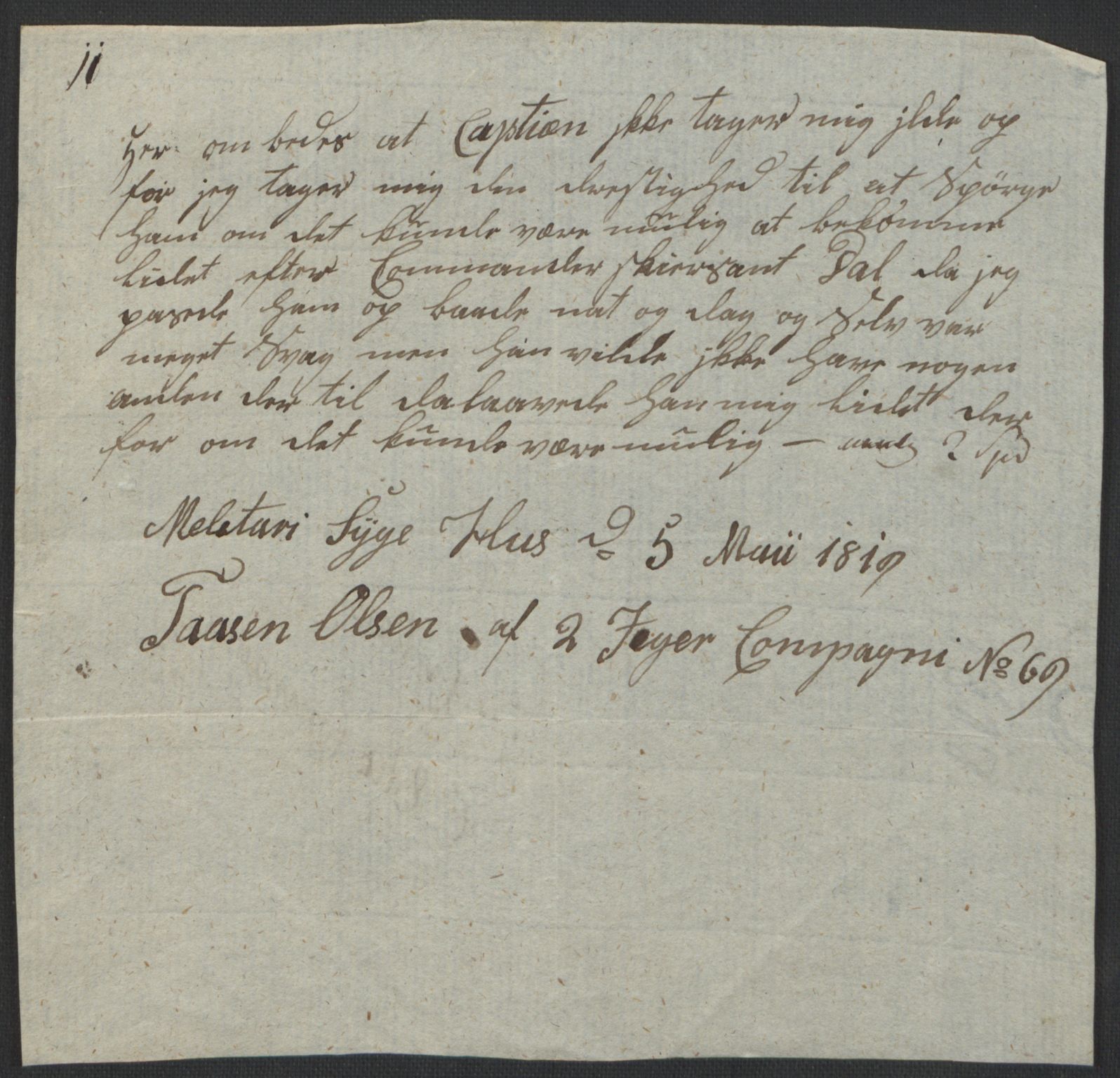 Forsvaret, Generalauditøren, AV/RA-RAFA-1772/F/Fj/Fjb/L0005: Skifter 1818 - 1823, 1818-1823, p. 107