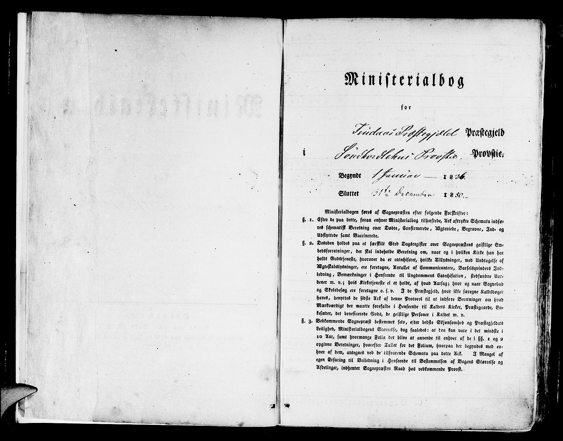 Finnås sokneprestembete, AV/SAB-A-99925/H/Ha/Haa/Haaa/L0006: Parish register (official) no. A 6, 1836-1850