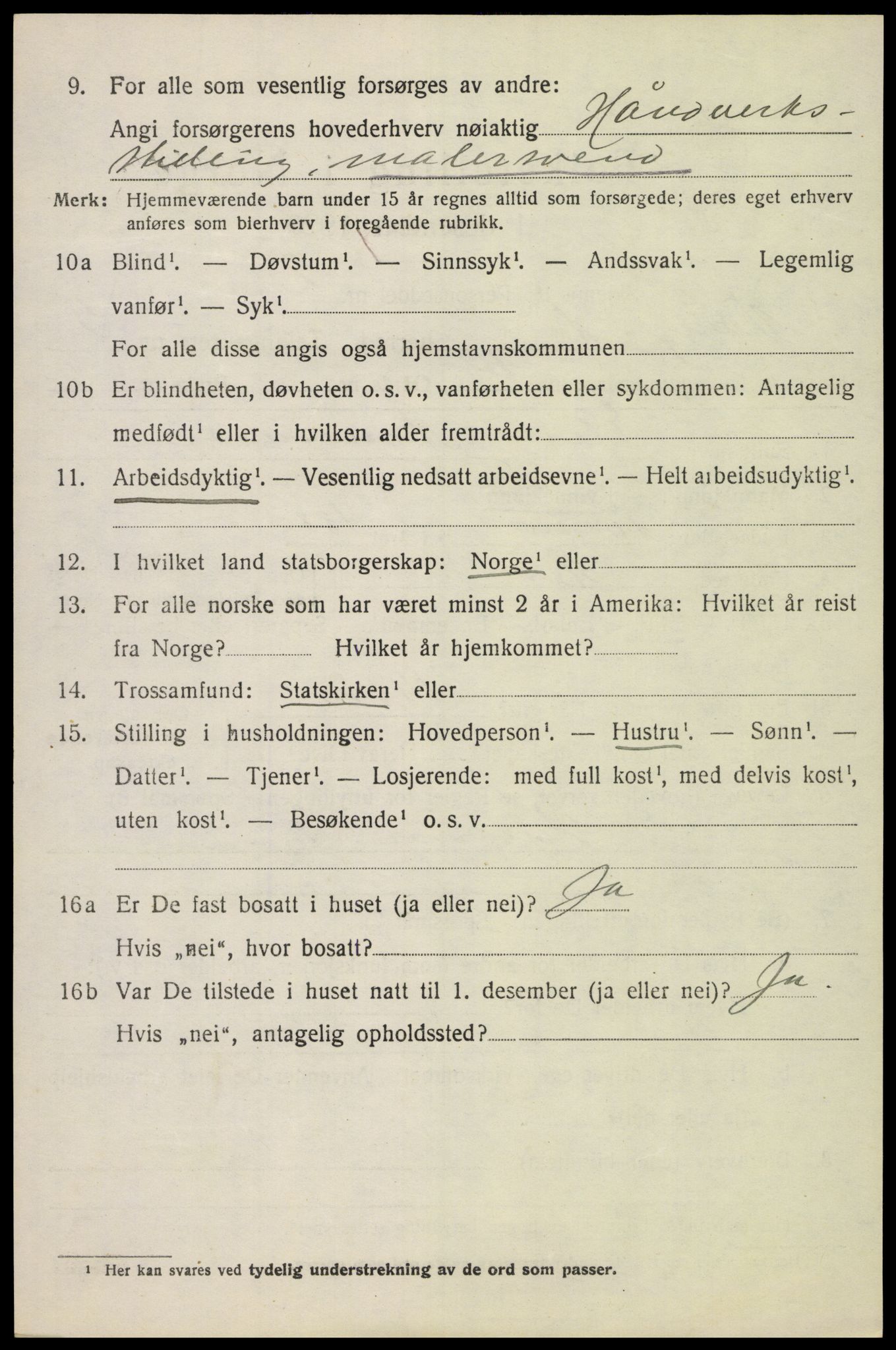 SAH, 1920 census for Vang (Hedmark), 1920, p. 15024