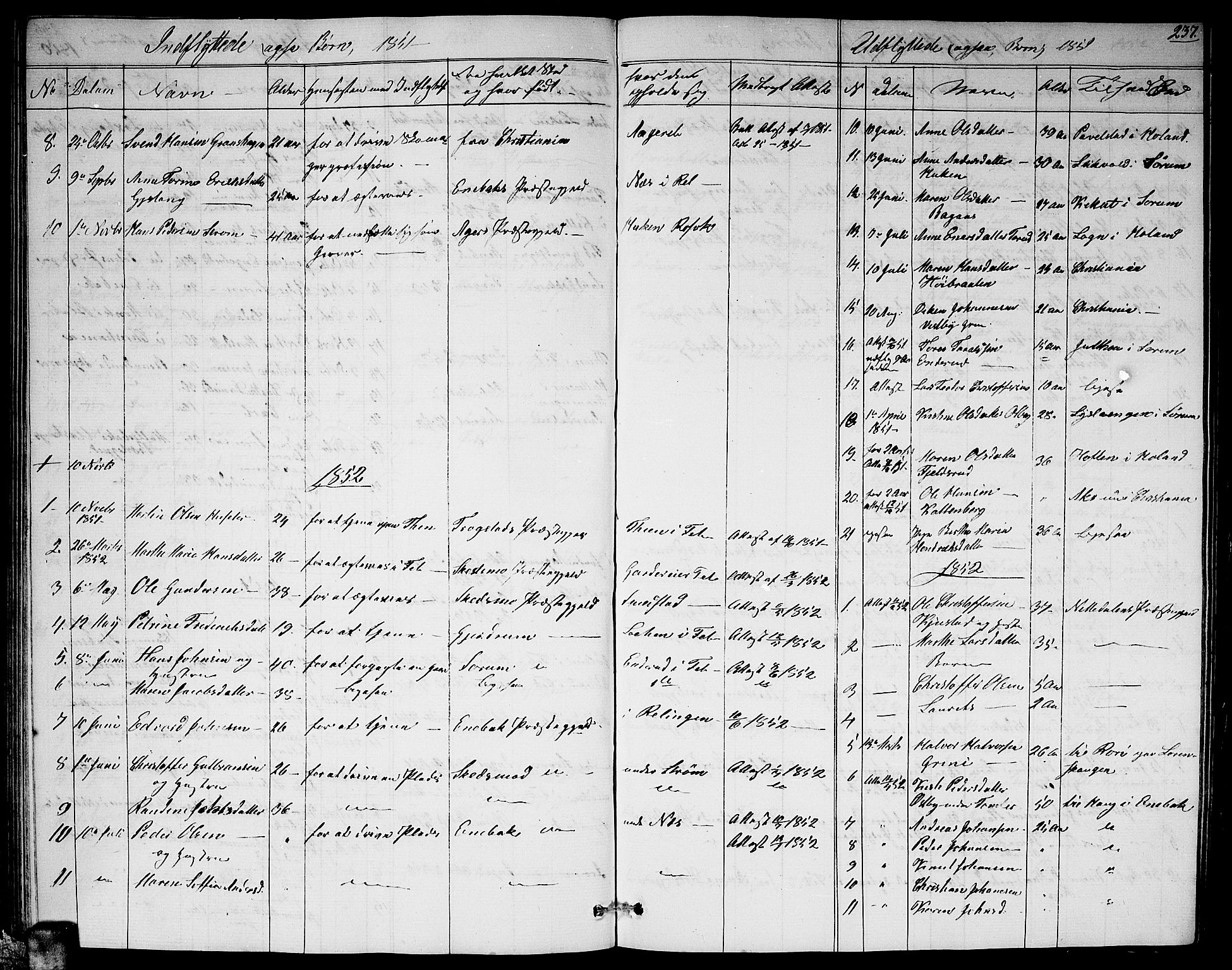 Fet prestekontor Kirkebøker, AV/SAO-A-10370a/G/Ga/L0002: Parish register (copy) no. I 2, 1843-1859, p. 237