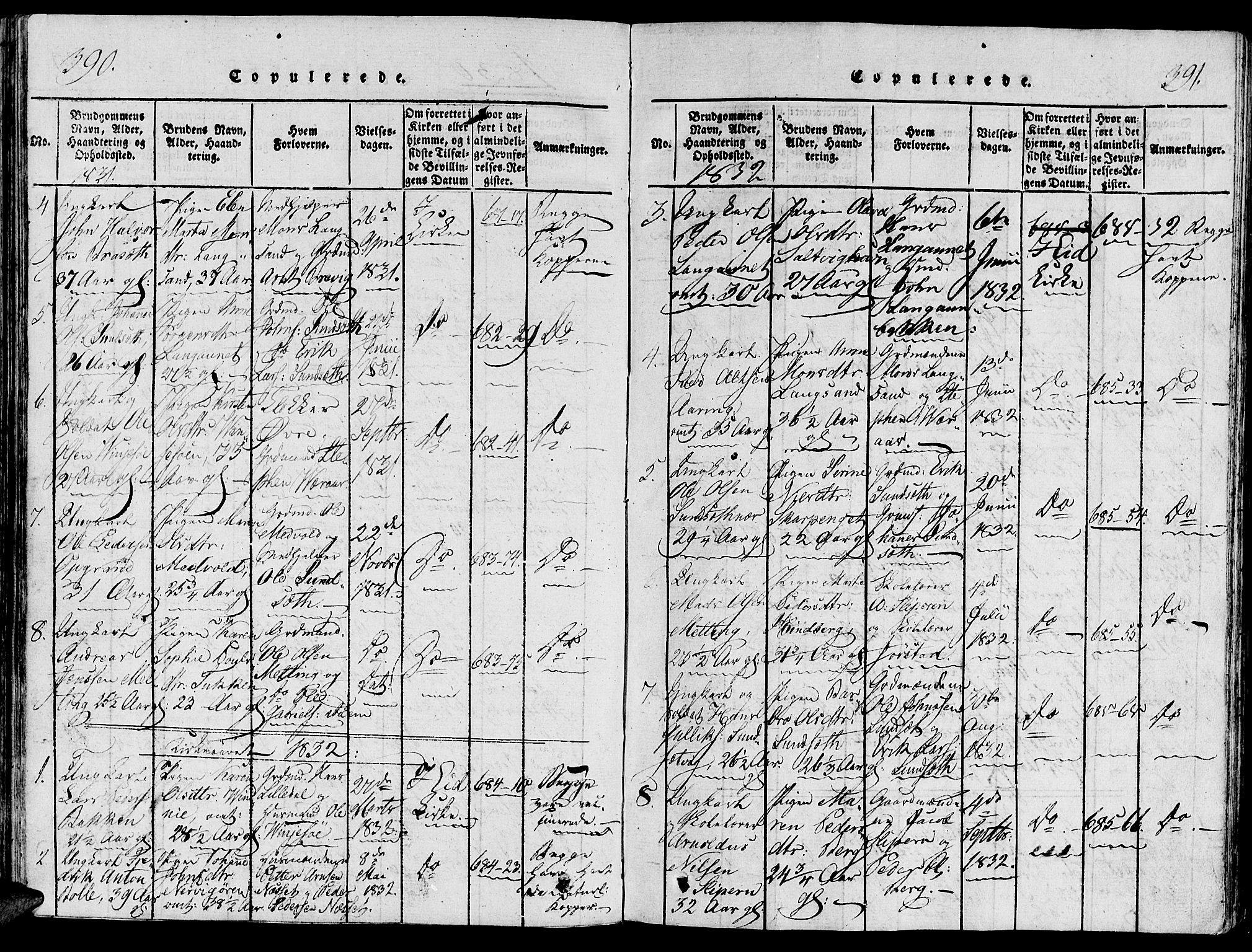 Ministerialprotokoller, klokkerbøker og fødselsregistre - Nord-Trøndelag, SAT/A-1458/733/L0322: Parish register (official) no. 733A01, 1817-1842, p. 390-391