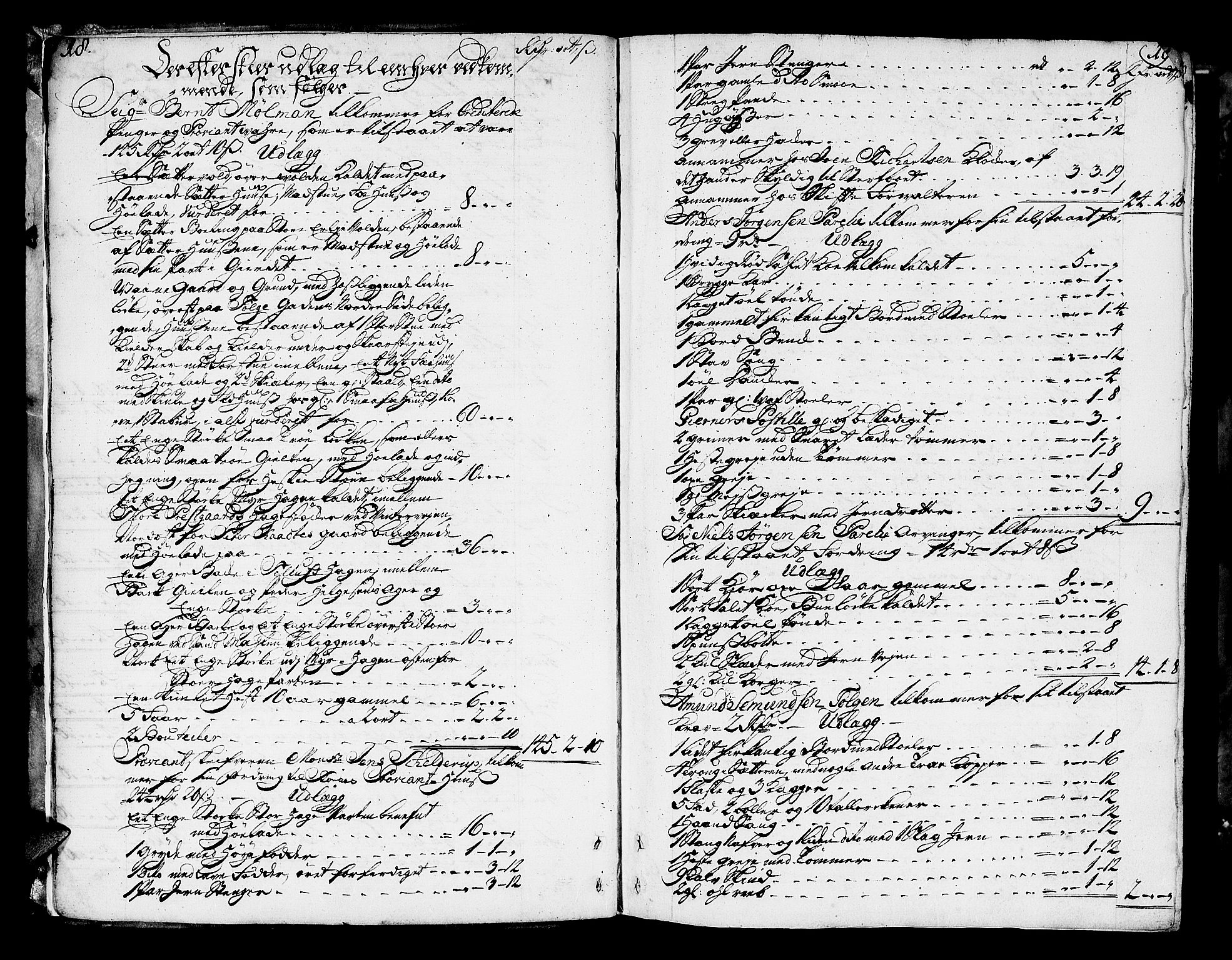 Røros Bergrett, AV/SAT-A-0024/3/3A/L0005: Skifteprotokoll, 1742-1756, p. 18-19