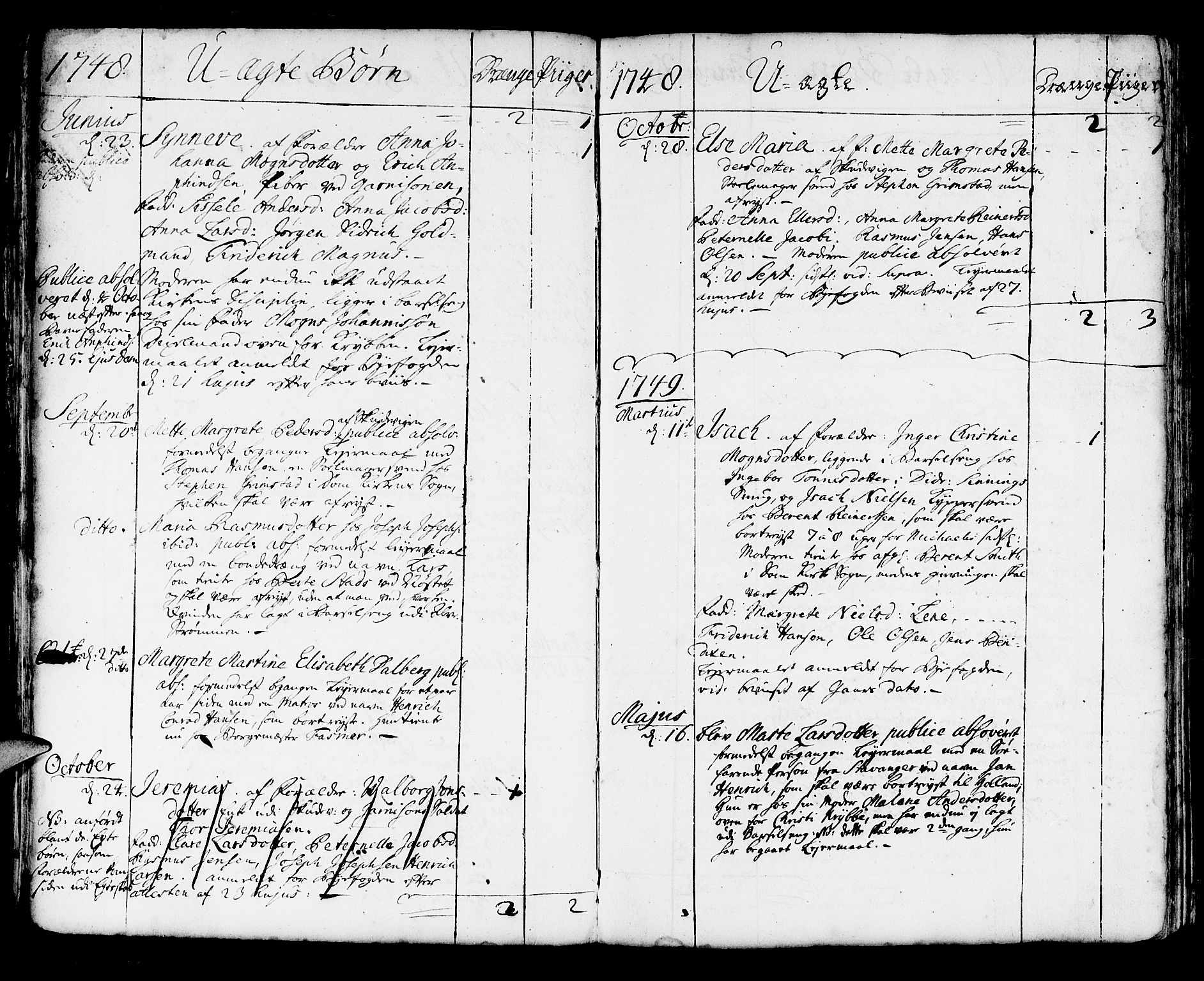 Korskirken sokneprestembete, SAB/A-76101/H/Haa/L0004: Parish register (official) no. A 4, 1720-1750, p. 302