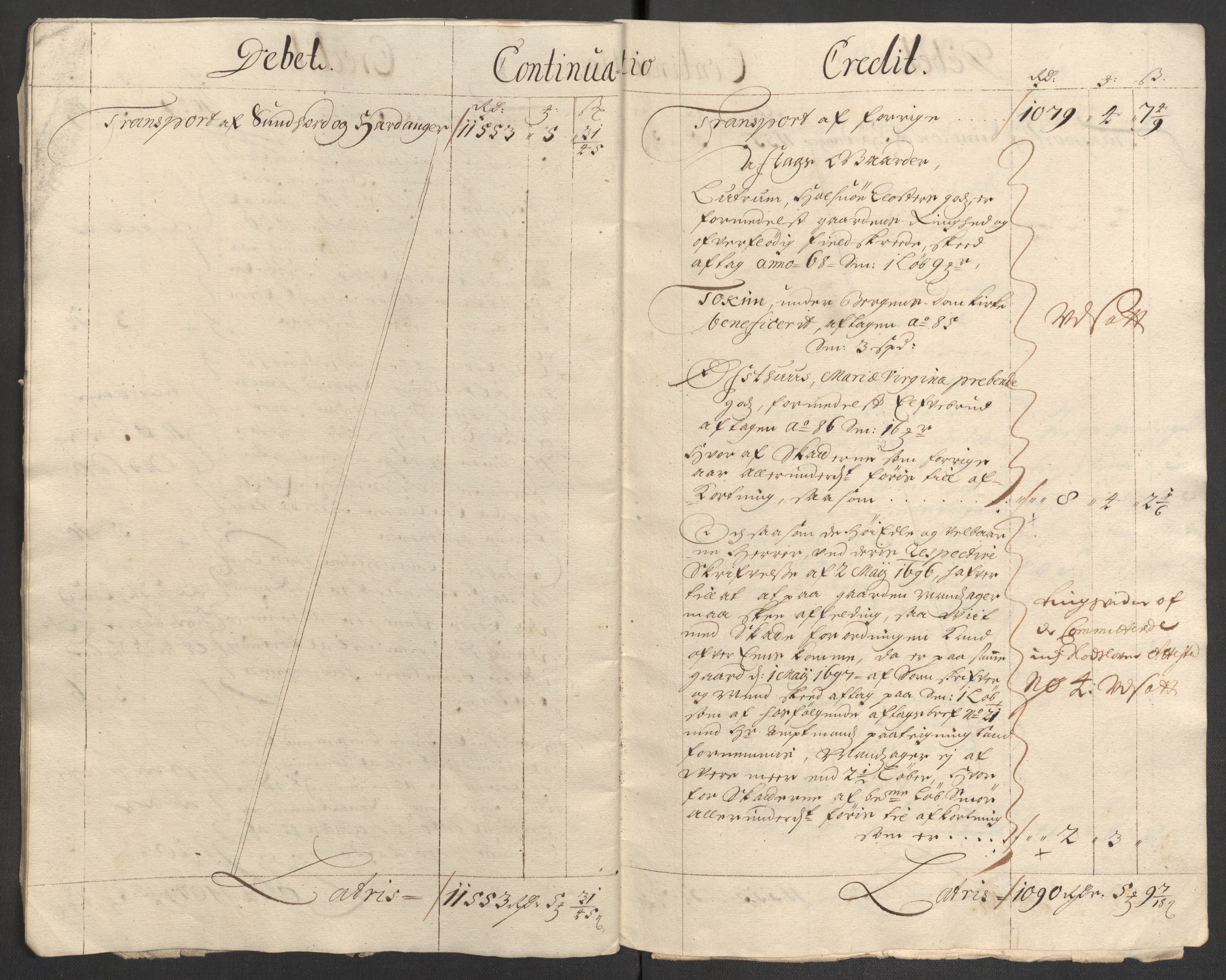 Rentekammeret inntil 1814, Reviderte regnskaper, Fogderegnskap, AV/RA-EA-4092/R48/L2977: Fogderegnskap Sunnhordland og Hardanger, 1697-1698, p. 23