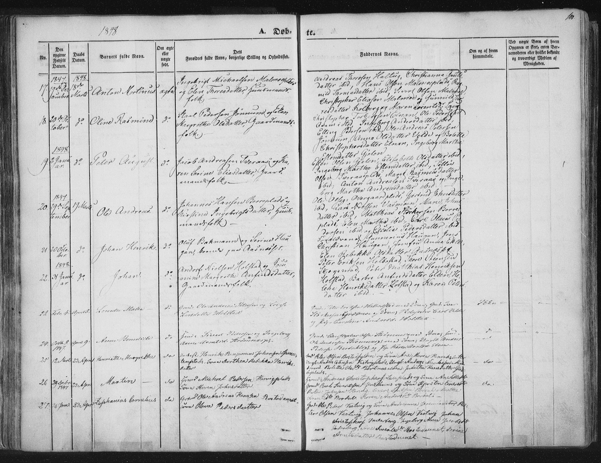 Ministerialprotokoller, klokkerbøker og fødselsregistre - Nord-Trøndelag, AV/SAT-A-1458/741/L0392: Parish register (official) no. 741A06, 1836-1848, p. 100