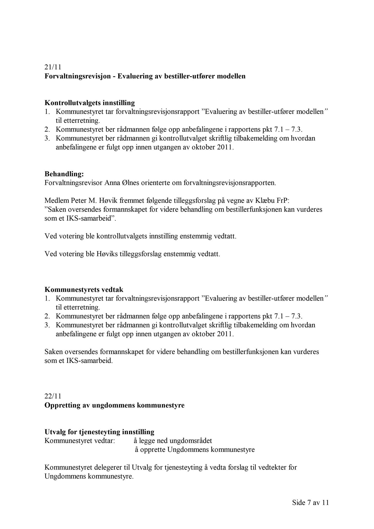 Klæbu Kommune, TRKO/KK/01-KS/L004: Kommunestyret - Møtedokumenter, 2011, p. 956