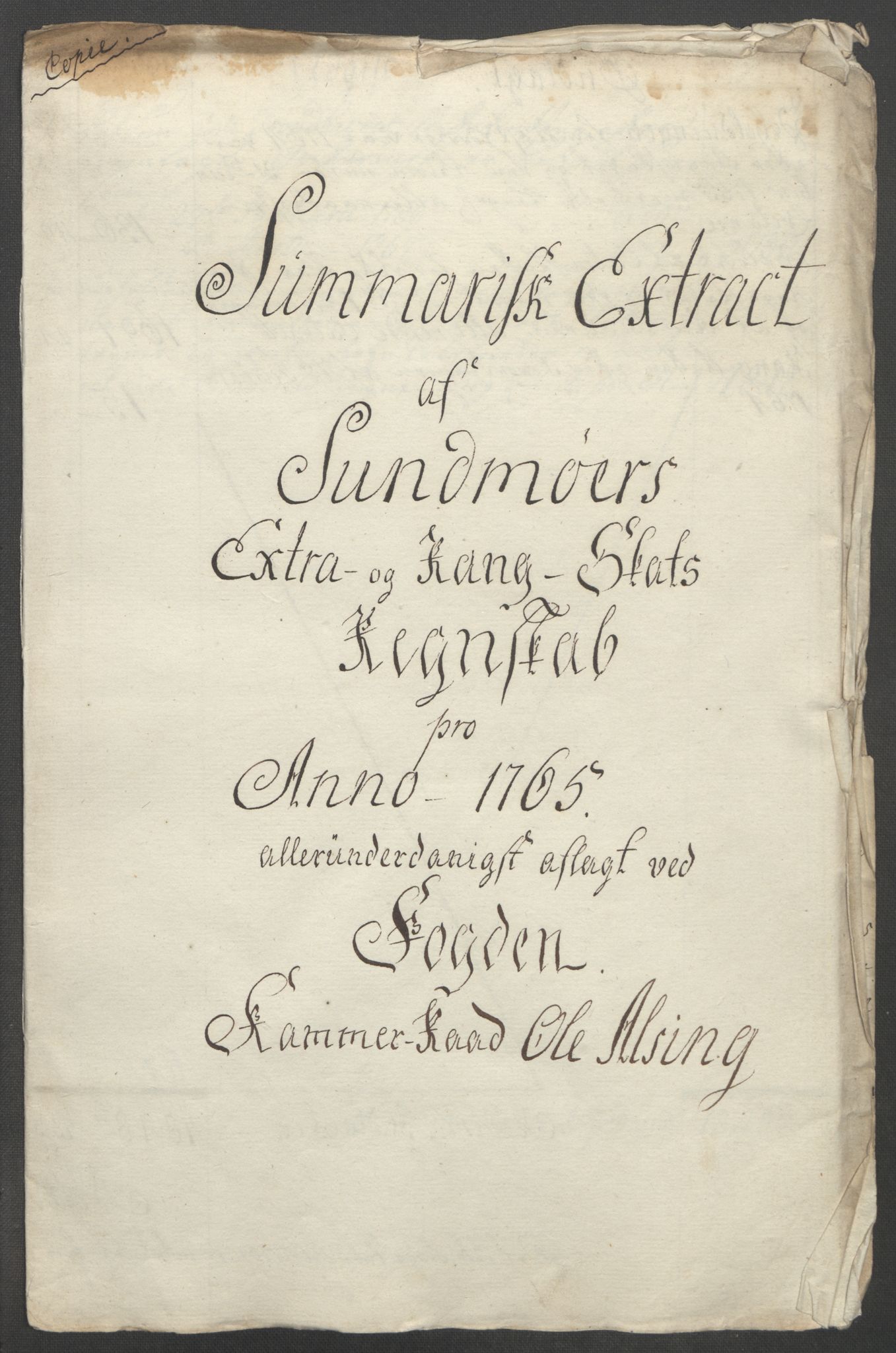 Rentekammeret inntil 1814, Reviderte regnskaper, Fogderegnskap, AV/RA-EA-4092/R54/L3645: Ekstraskatten Sunnmøre, 1762-1772, p. 62