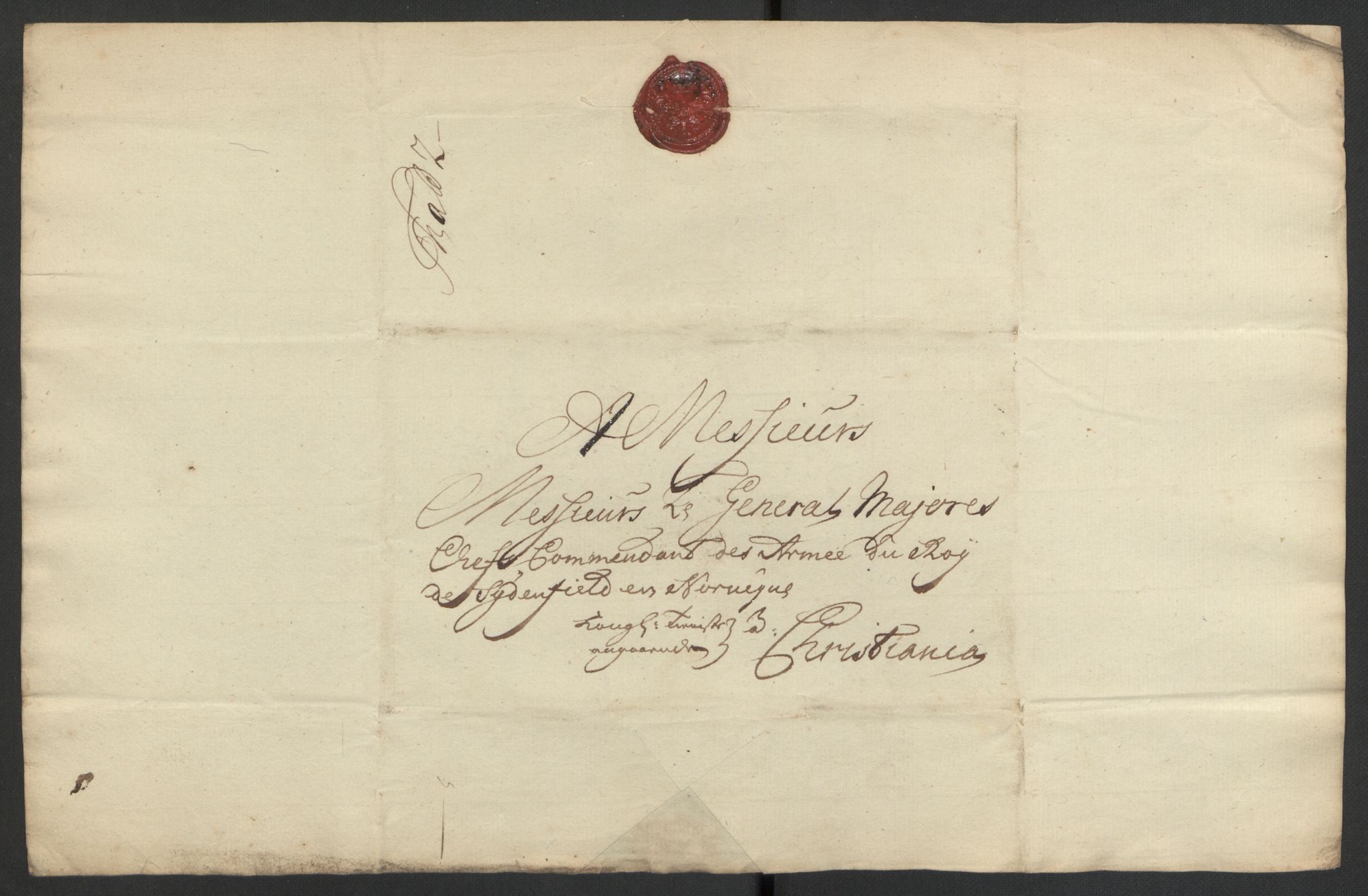 Kommanderende general (KG I) med Det norske krigsdirektorium, AV/RA-EA-5419/D/L0153: Fredriksten festning: Brev, inventarfortegnelser og regnskapsekstrakter, 1724-1729, p. 328