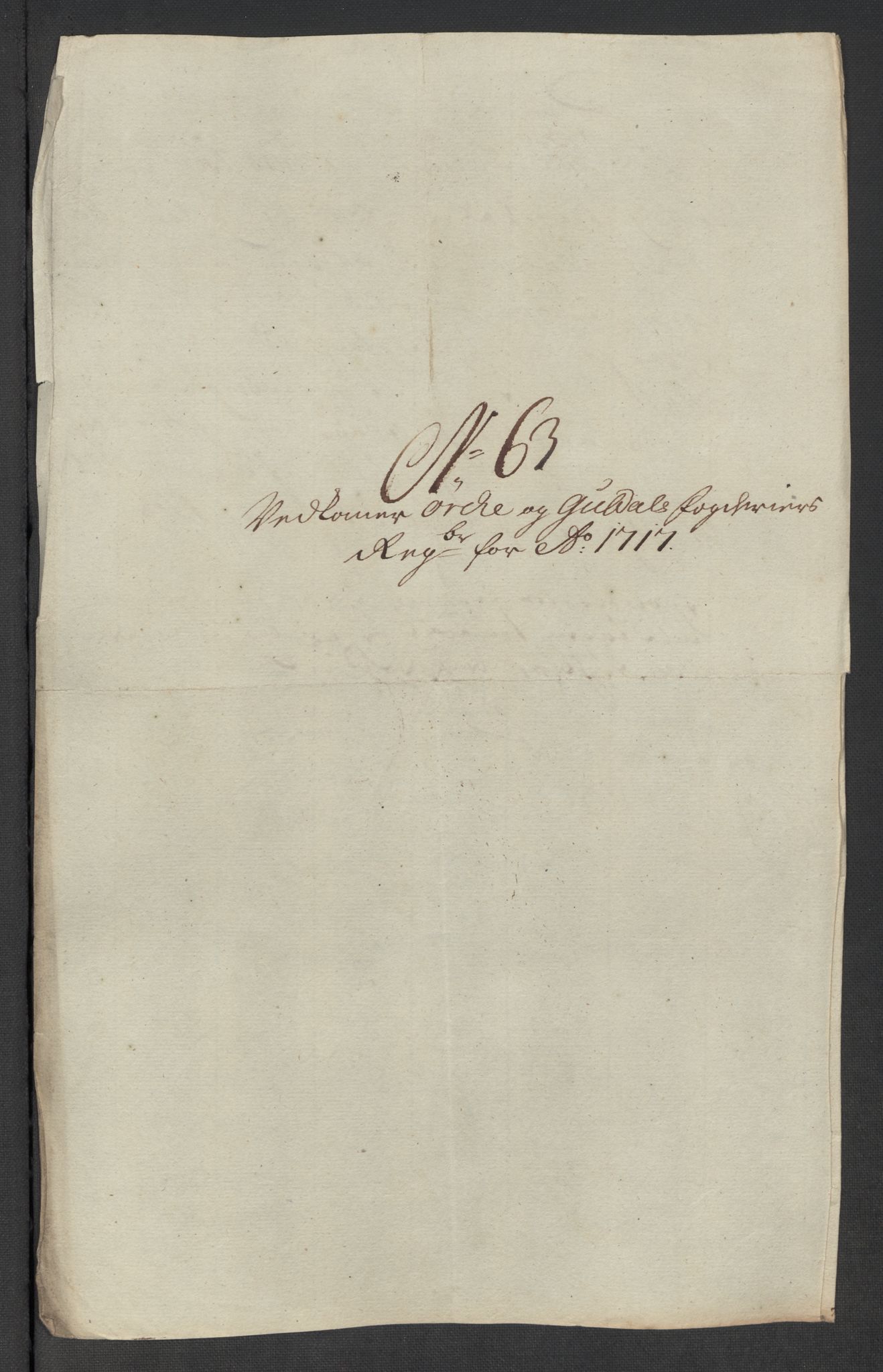 Rentekammeret inntil 1814, Reviderte regnskaper, Fogderegnskap, RA/EA-4092/R60/L3969: Fogderegnskap Orkdal og Gauldal, 1717, p. 479
