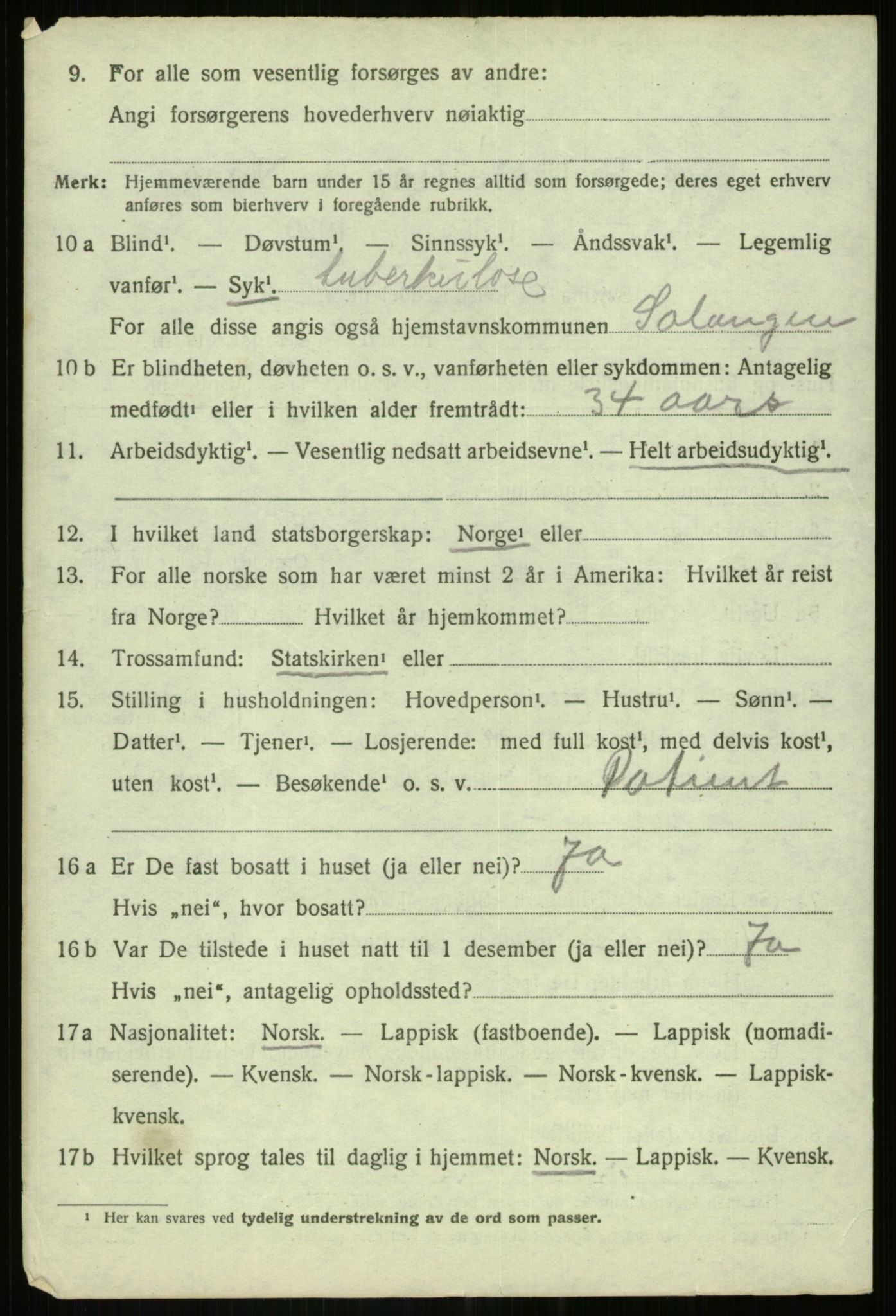 SATØ, 1920 census for Målselv, 1920, p. 4178