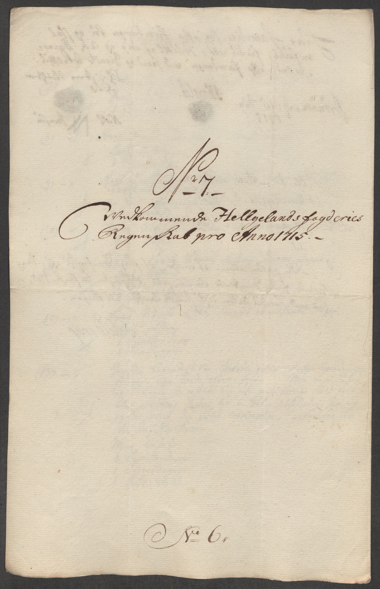 Rentekammeret inntil 1814, Reviderte regnskaper, Fogderegnskap, AV/RA-EA-4092/R65/L4513: Fogderegnskap Helgeland, 1714-1715, p. 580