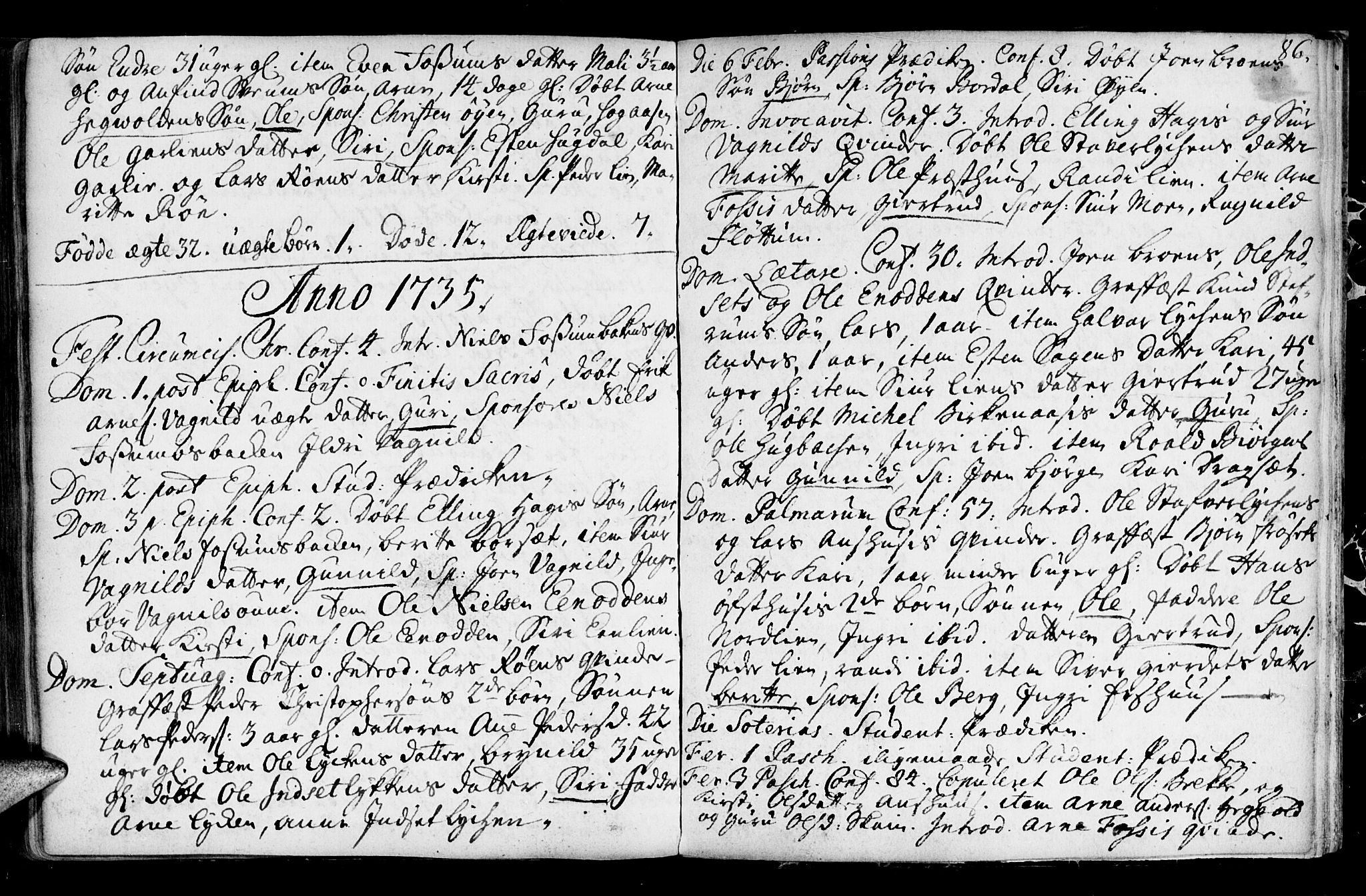 Ministerialprotokoller, klokkerbøker og fødselsregistre - Sør-Trøndelag, SAT/A-1456/689/L1036: Parish register (official) no. 689A01, 1696-1746, p. 86