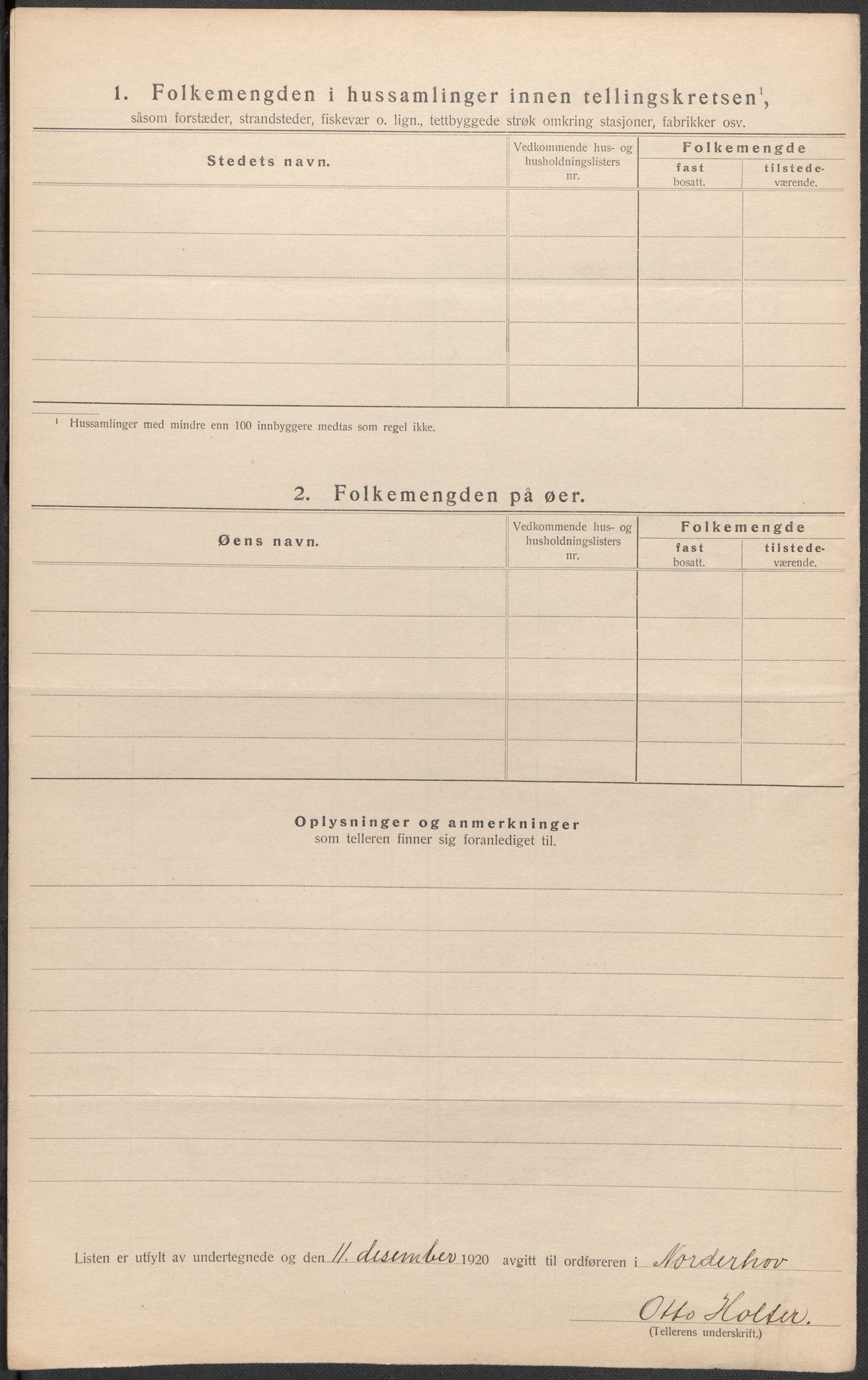 SAKO, 1920 census for Norderhov, 1920, p. 23