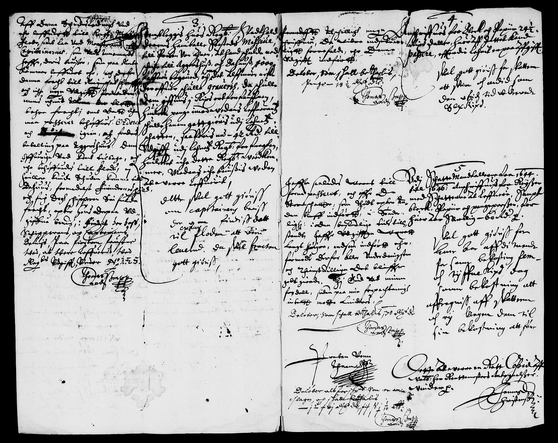 Rentekammeret inntil 1814, Reviderte regnskaper, Lensregnskaper, AV/RA-EA-5023/R/Rb/Rbo/L0026: Tønsberg len, 1644-1646