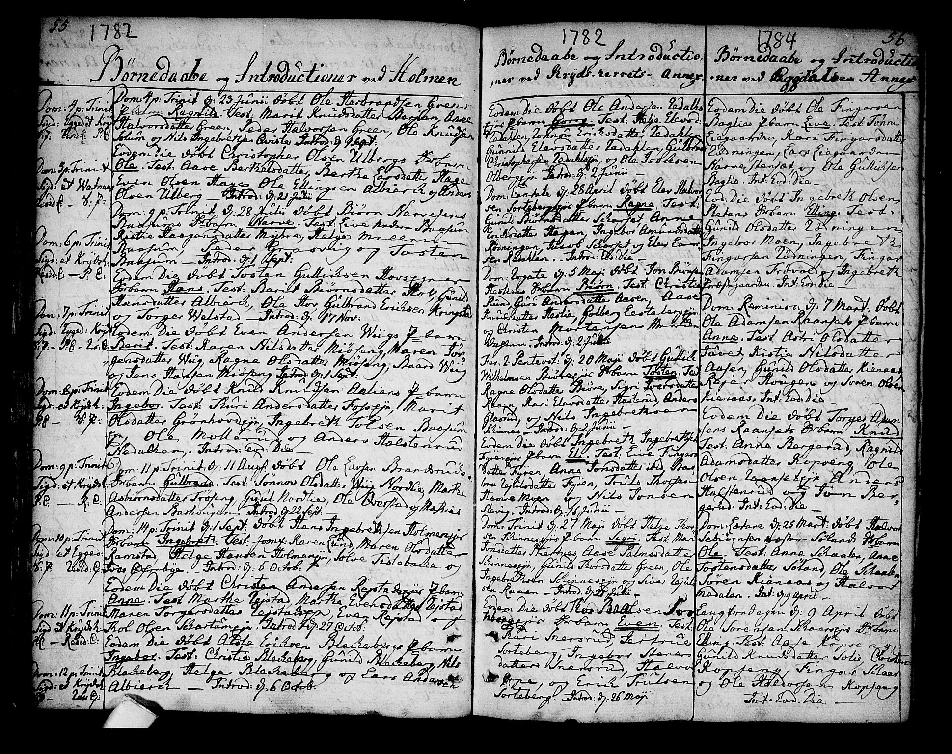 Sigdal kirkebøker, AV/SAKO-A-245/F/Fa/L0002: Parish register (official) no. I 2, 1778-1792, p. 55-56