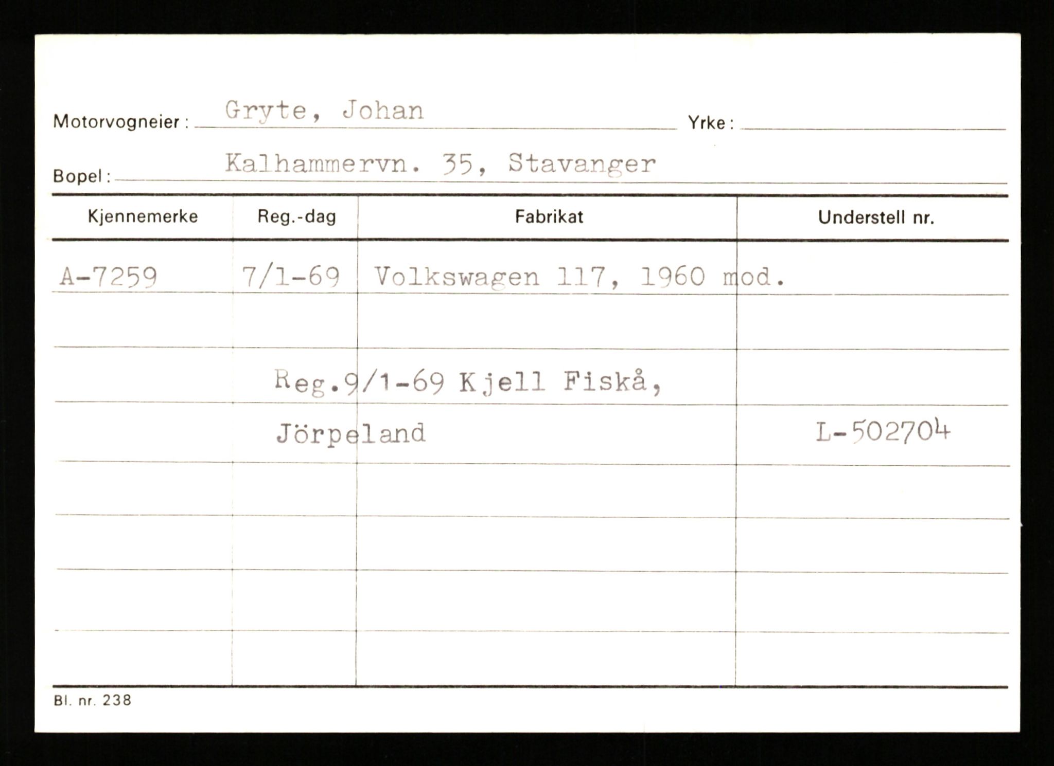 Stavanger trafikkstasjon, AV/SAST-A-101942/0/G/L0002: Registreringsnummer: 5791 - 10405, 1930-1971, p. 703