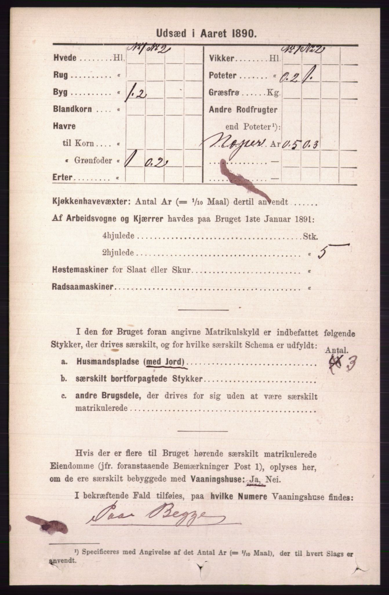 RA, 1891 census for 0438 Lille Elvedalen, 1891, p. 4973