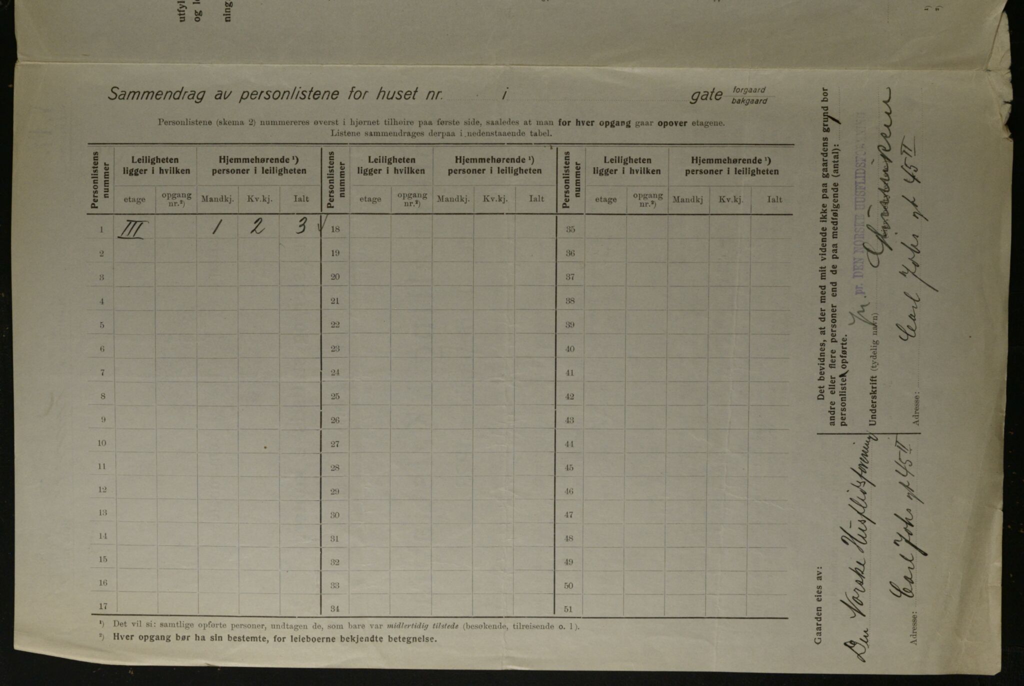 OBA, Municipal Census 1923 for Kristiania, 1923, p. 64275