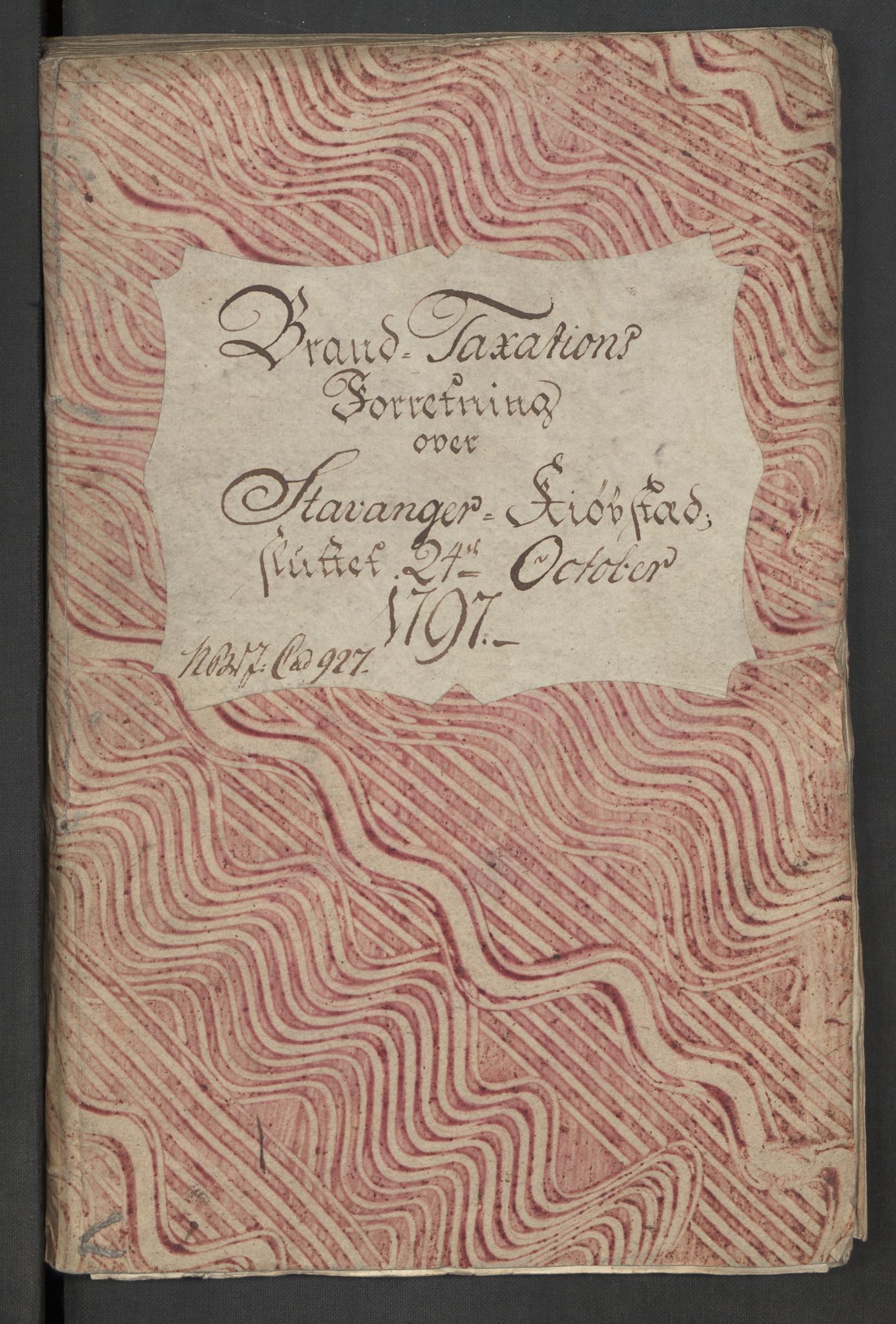 Kommersekollegiet, Brannforsikringskontoret 1767-1814, RA/EA-5458/F/Fa/L0048/0001: Stavanger / Branntakstprotokoll, 1797