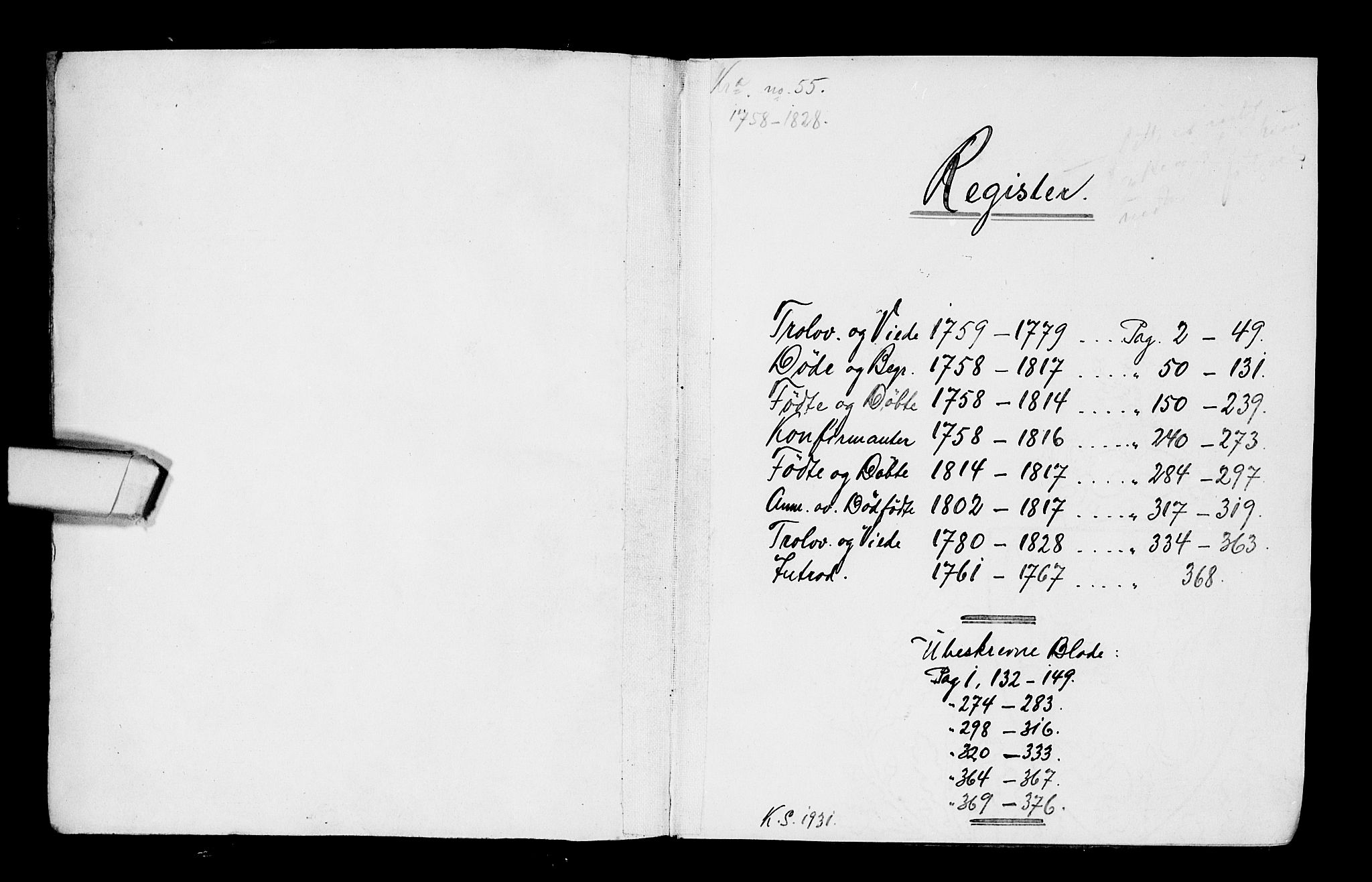 Kristiania tukthusprest Kirkebøker, AV/SAO-A-10881/F/Fa/L0001: Parish register (official) no. 1, 1758-1828