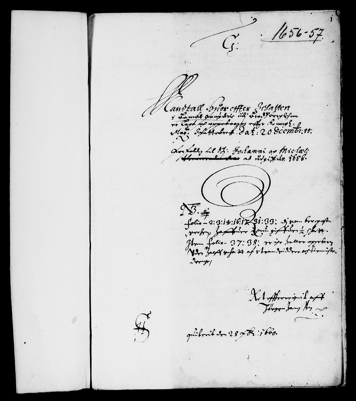 Rentekammeret inntil 1814, Reviderte regnskaper, Lensregnskaper, AV/RA-EA-5023/R/Rb/Rbp/L0043: Bratsberg len, 1656-1658