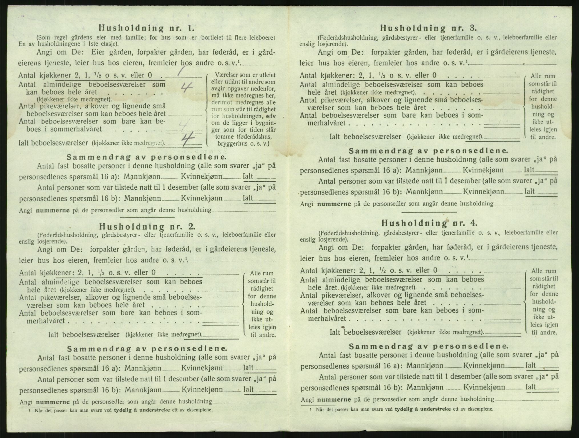 SAKO, 1920 census for Brunlanes, 1920, p. 1030