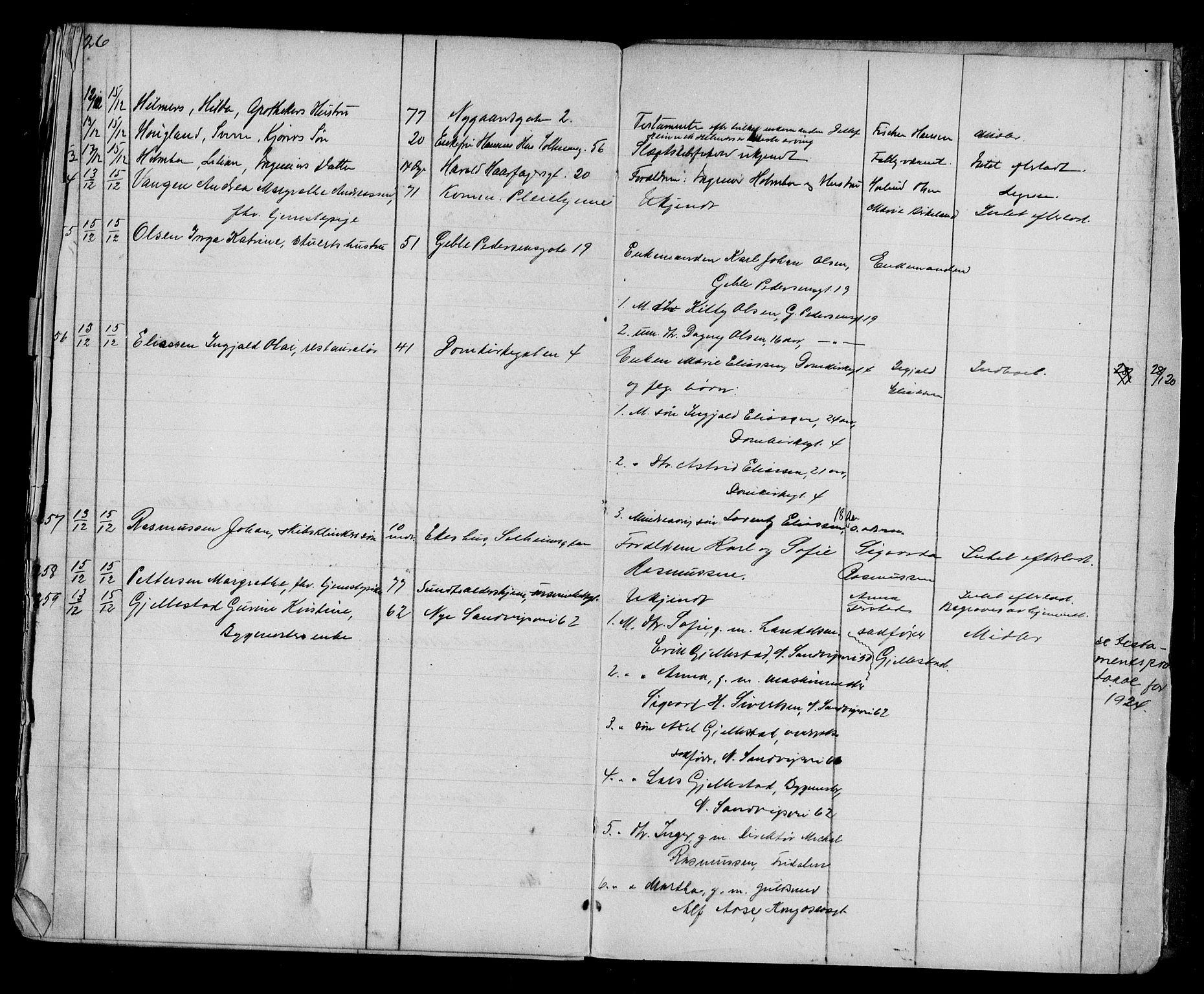 Byfogd og Byskriver i Bergen, AV/SAB-A-3401/06/06Na/L0012: Dødsfallsjournaler, 1918-1919, p. 626-627