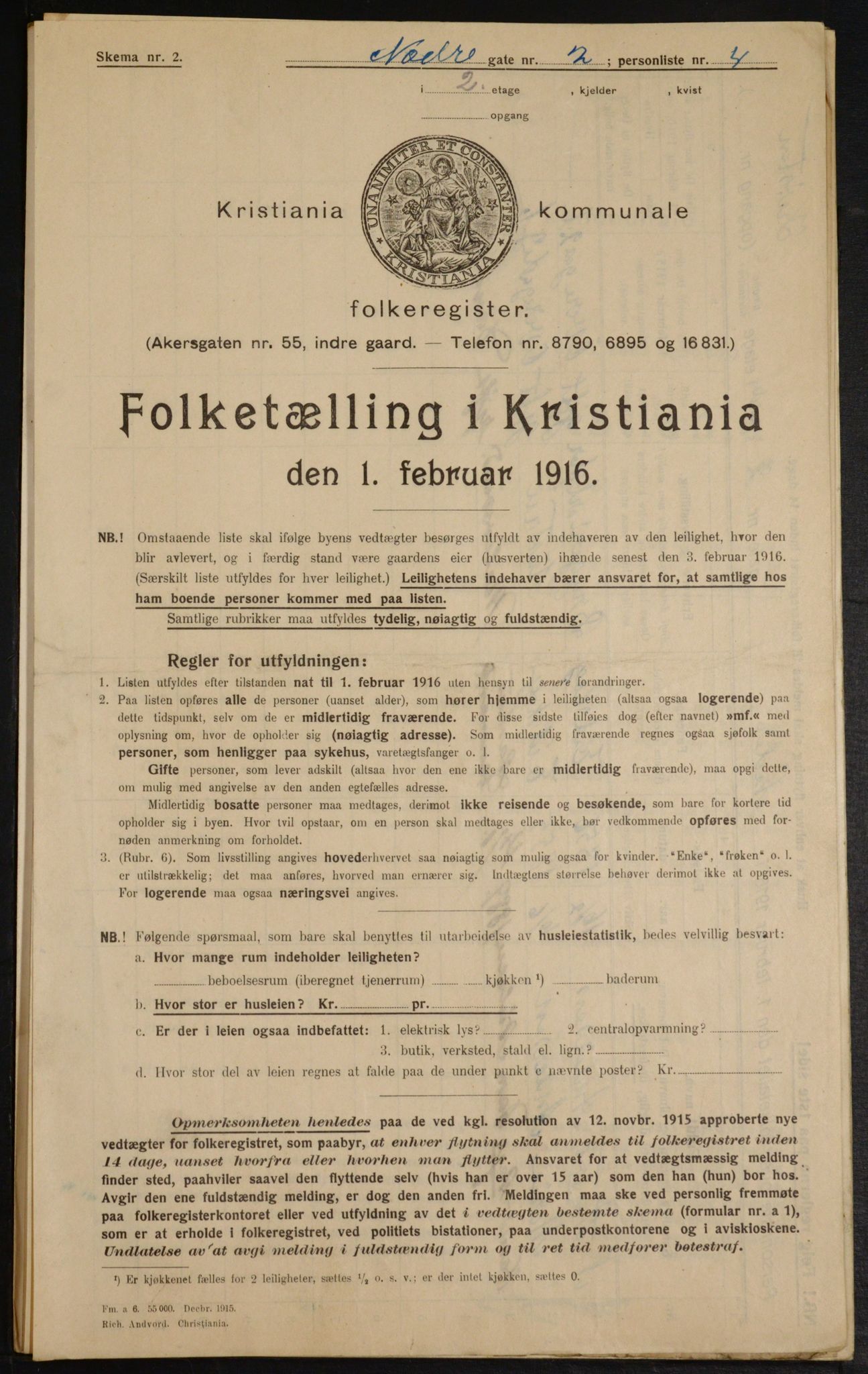 OBA, Municipal Census 1916 for Kristiania, 1916, p. 70867