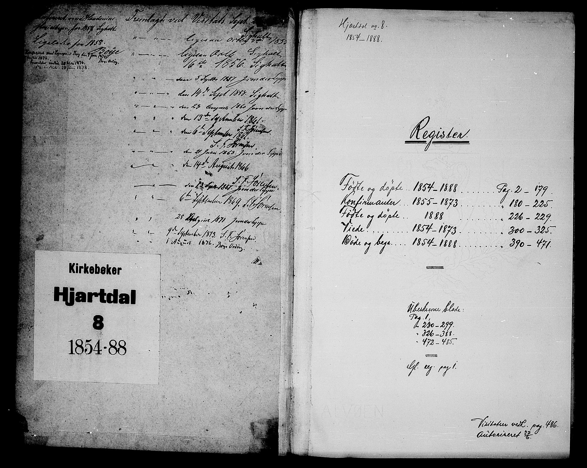 Hjartdal kirkebøker, SAKO/A-270/G/Ga/L0002: Parish register (copy) no. I 2, 1854-1888