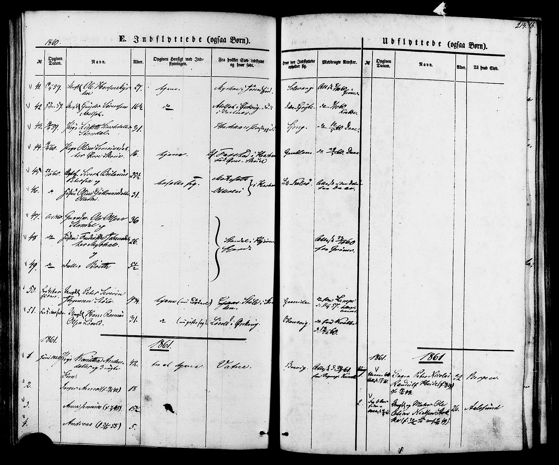 Ministerialprotokoller, klokkerbøker og fødselsregistre - Møre og Romsdal, AV/SAT-A-1454/528/L0398: Parish register (official) no. 528A09, 1858-1864, p. 214