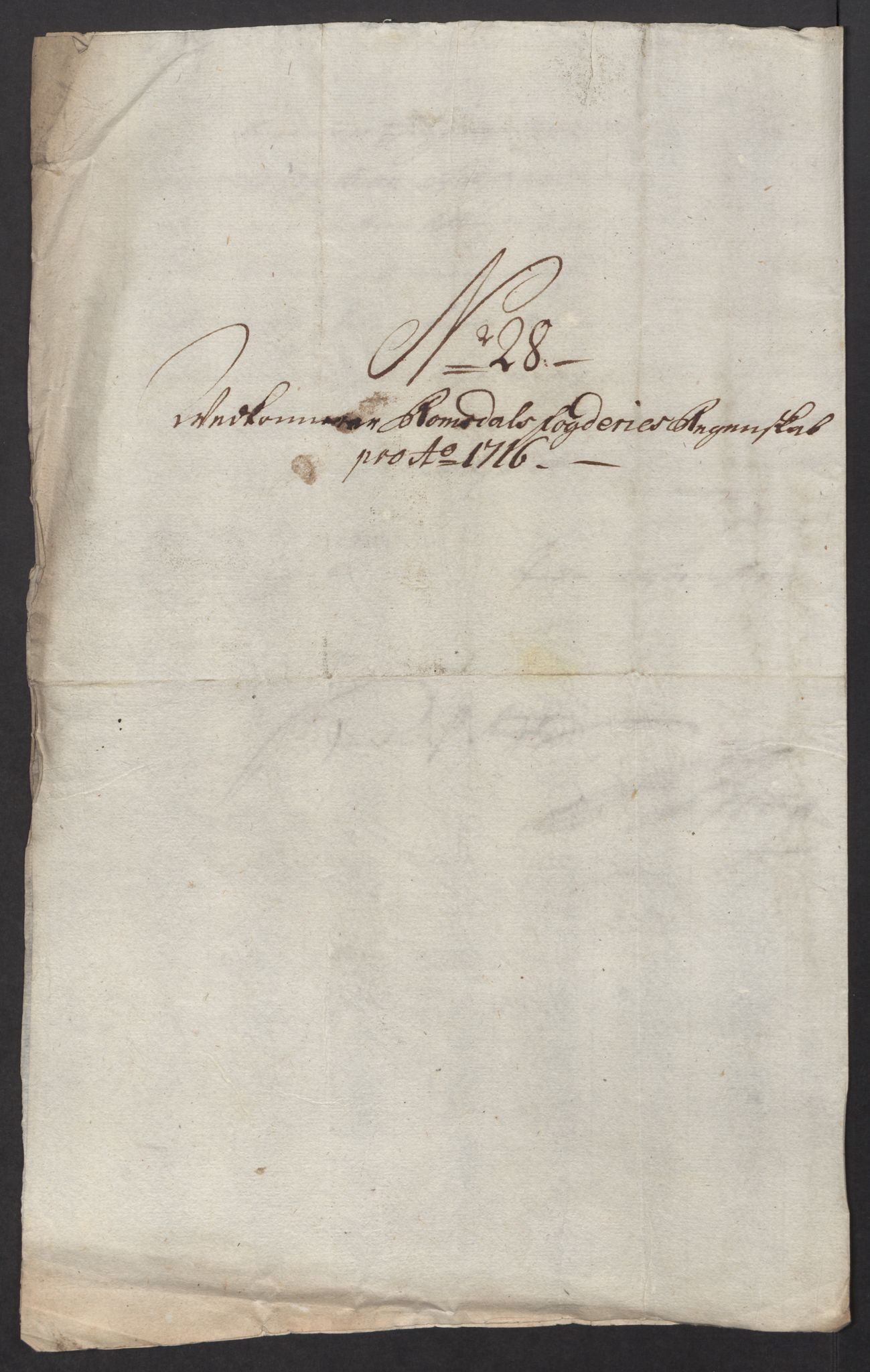 Rentekammeret inntil 1814, Reviderte regnskaper, Fogderegnskap, RA/EA-4092/R55/L3663: Fogderegnskap Romsdal, 1715-1716, p. 440