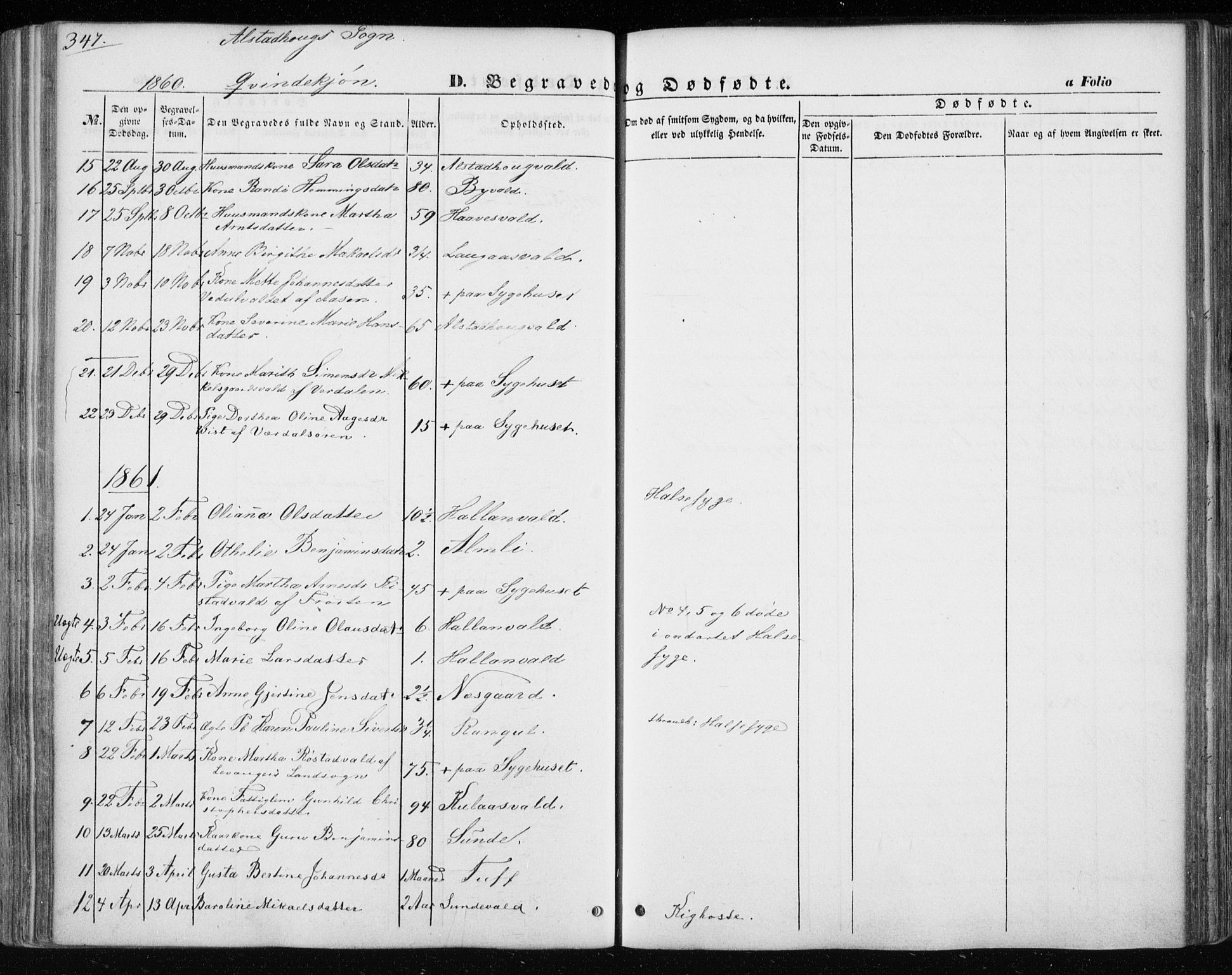 Ministerialprotokoller, klokkerbøker og fødselsregistre - Nord-Trøndelag, SAT/A-1458/717/L0154: Parish register (official) no. 717A07 /1, 1850-1862, p. 347