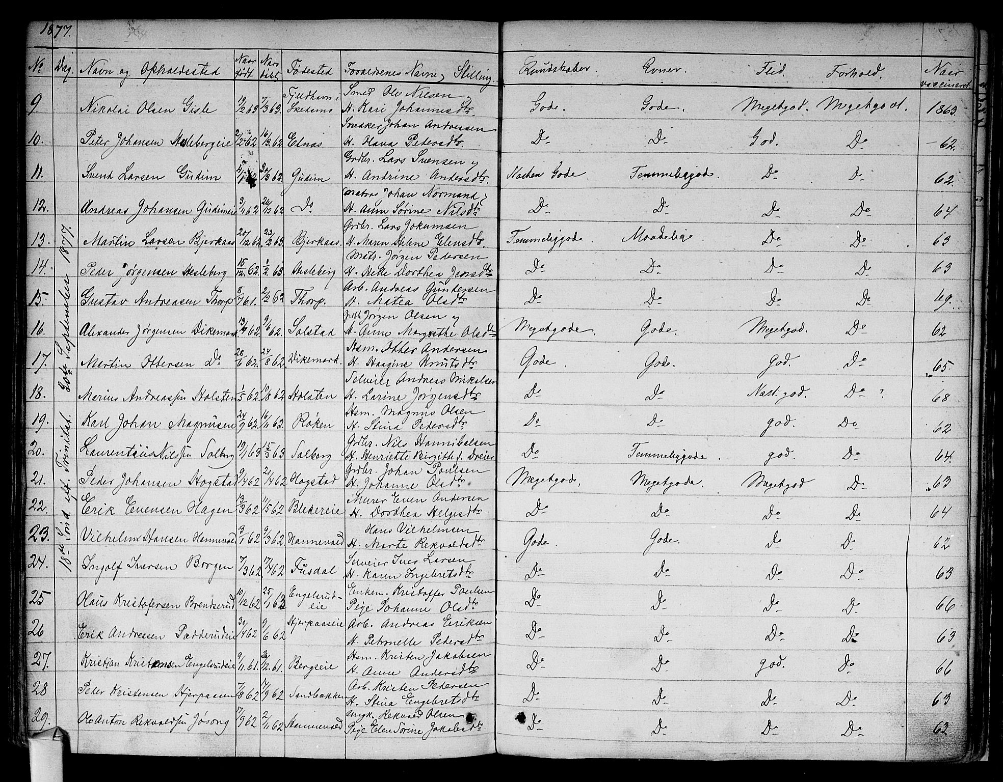 Asker prestekontor Kirkebøker, SAO/A-10256a/F/Fa/L0009: Parish register (official) no. I 9, 1825-1878, p. 333