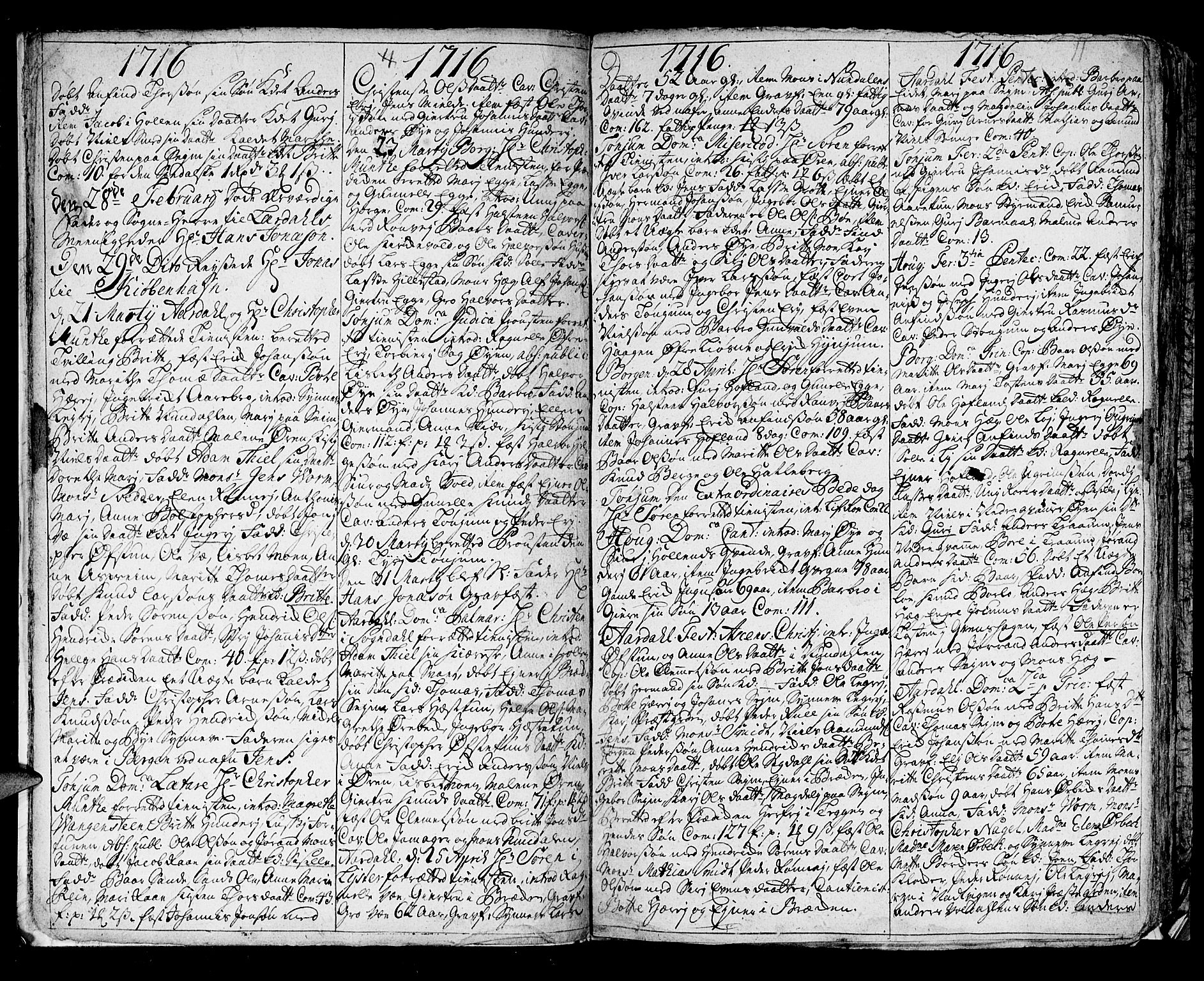 Lærdal sokneprestembete, SAB/A-81201: Parish register (official) no. A 1, 1711-1752, p. 11
