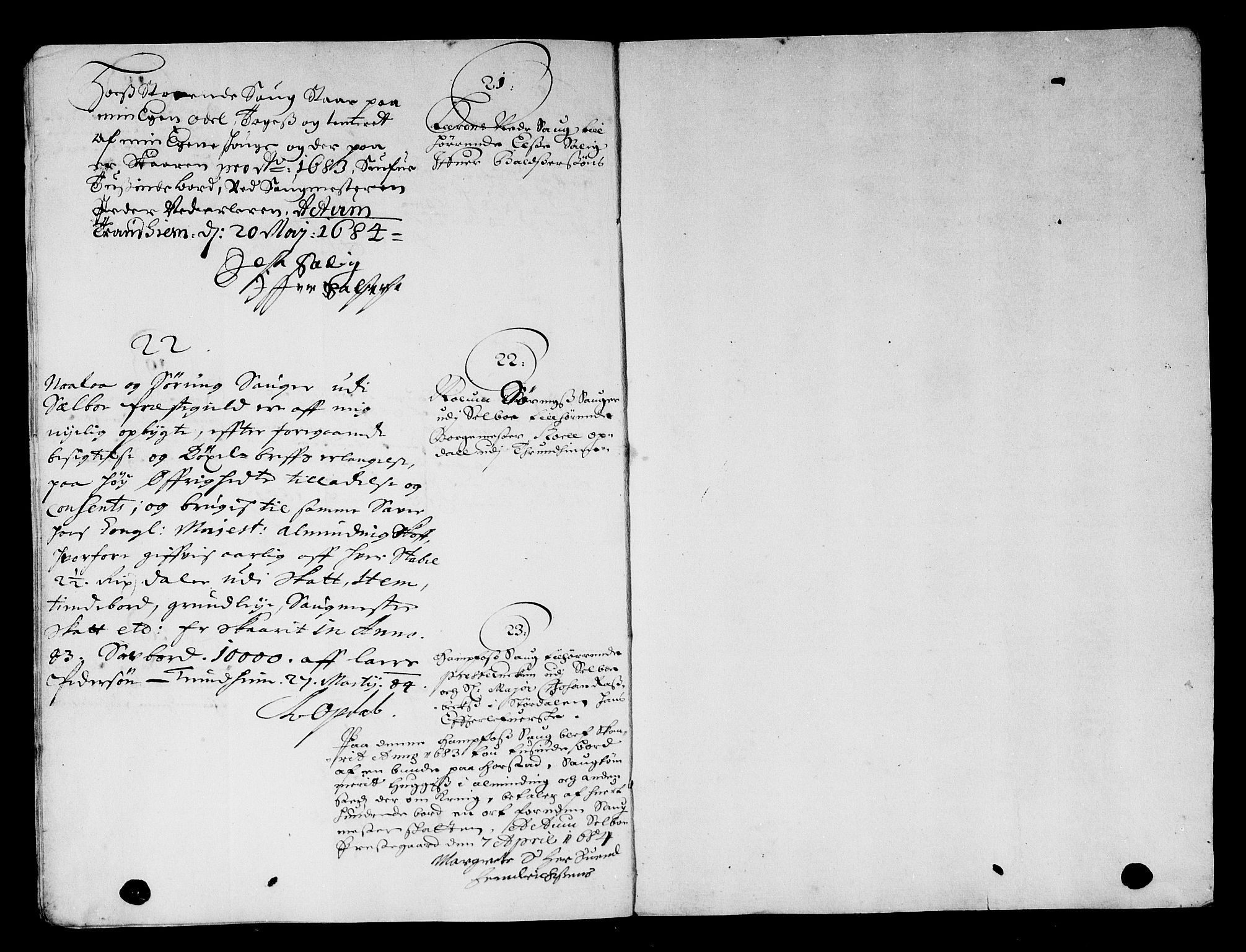 Rentekammeret inntil 1814, Reviderte regnskaper, Stiftamtstueregnskaper, Trondheim stiftamt og Nordland amt, AV/RA-EA-6044/R/Rg/L0071: Trondheim stiftamt og Nordland amt, 1683