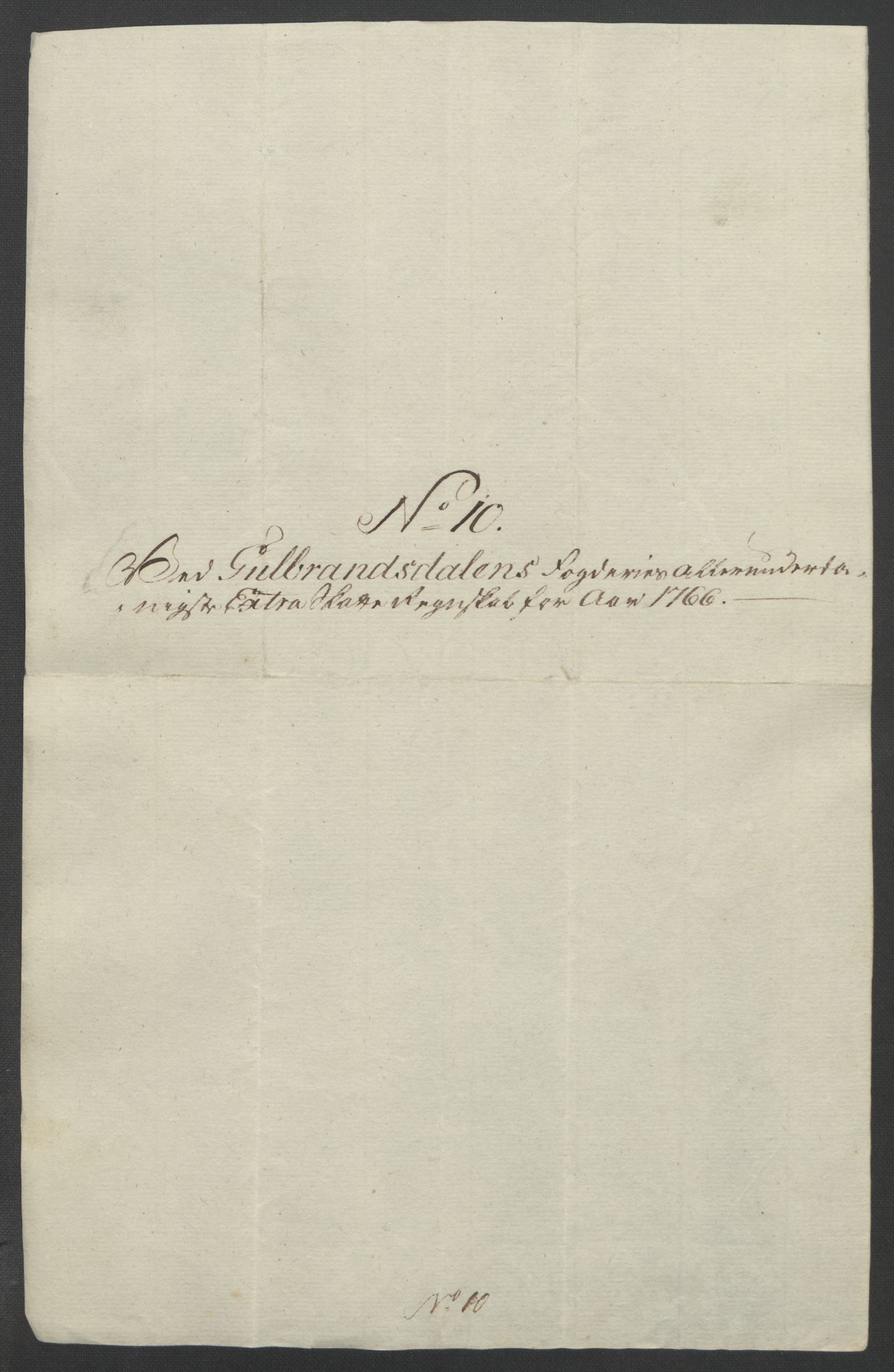 Rentekammeret inntil 1814, Reviderte regnskaper, Fogderegnskap, RA/EA-4092/R17/L1266: Ekstraskatten Gudbrandsdal, 1762-1766, p. 570