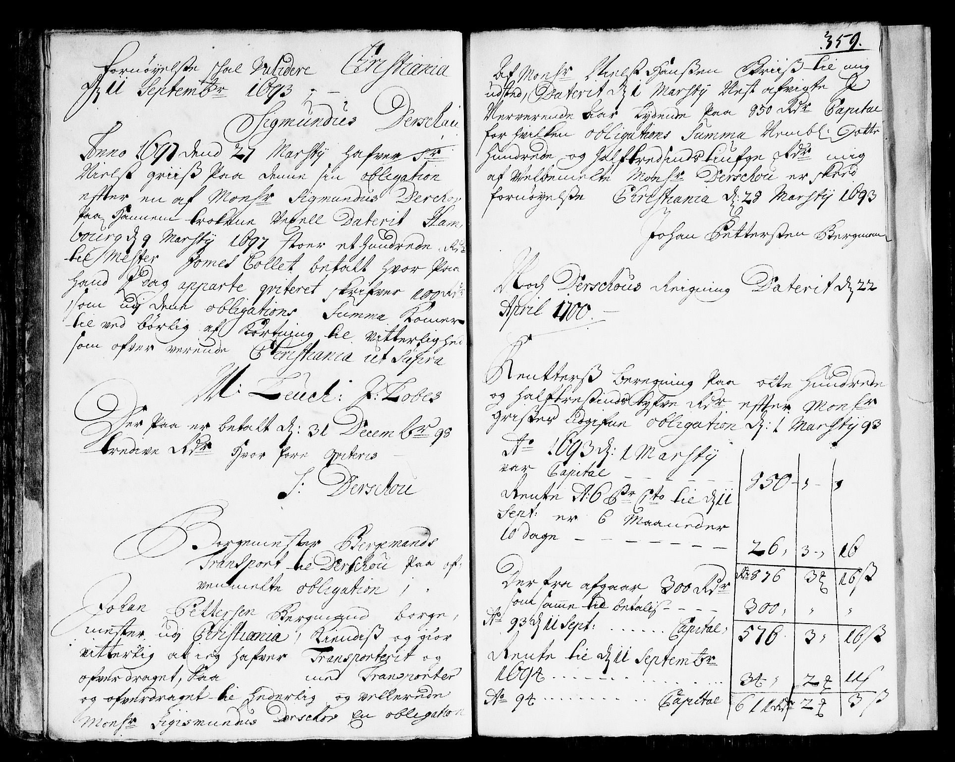 Overhoffretten 1667-1797, AV/RA-EA-2884/Ad/L0257: Ekstraktprotokoll, 1701, p. 358b-359a