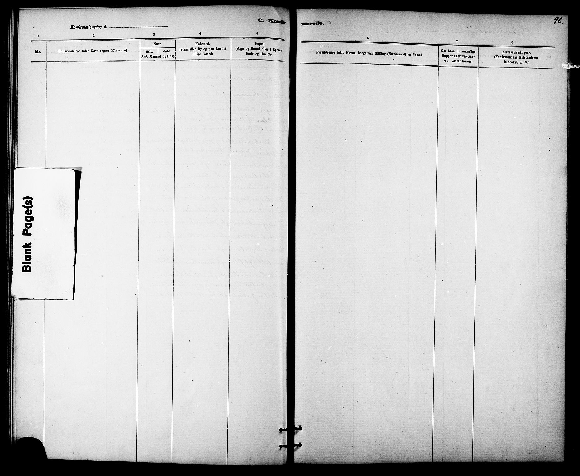 Ministerialprotokoller, klokkerbøker og fødselsregistre - Sør-Trøndelag, SAT/A-1456/613/L0395: Parish register (copy) no. 613C03, 1887-1909, p. 96